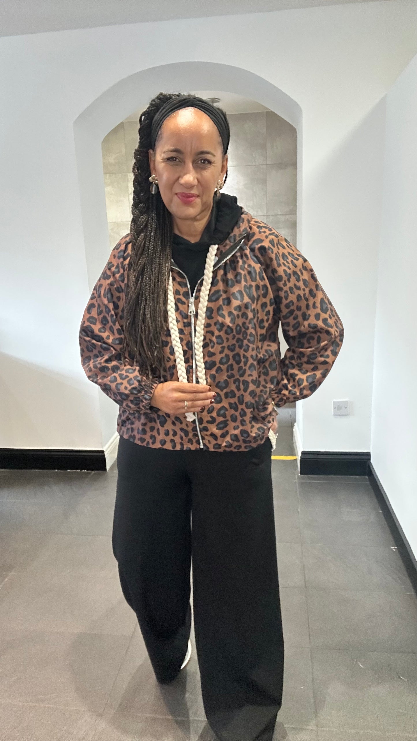SALE EZMAI LEOPARD RAINCOAT