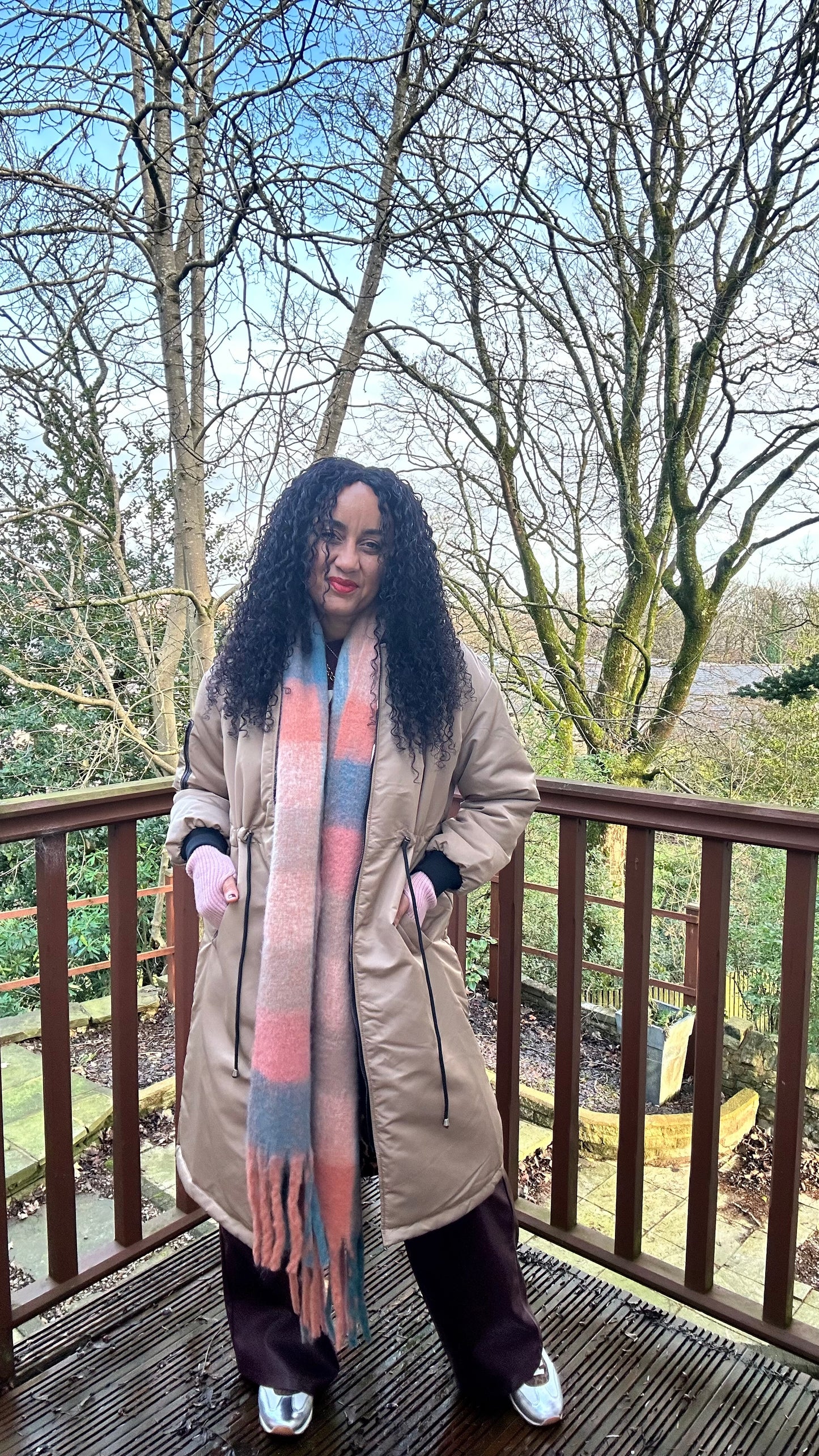 SALE COAT TAUPE REVERSIBLE LONG LINE BOMBER JACKET ZEA