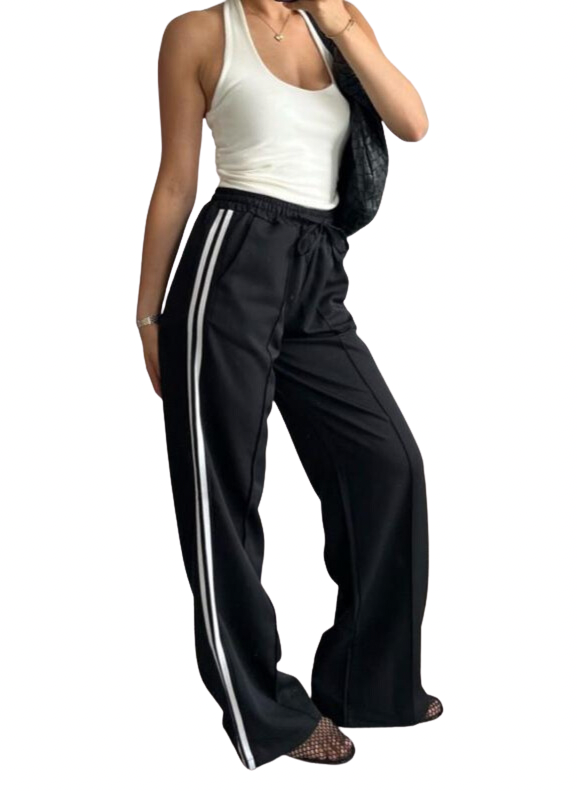 ROXIE TAPE TROUSERS BLACK *New