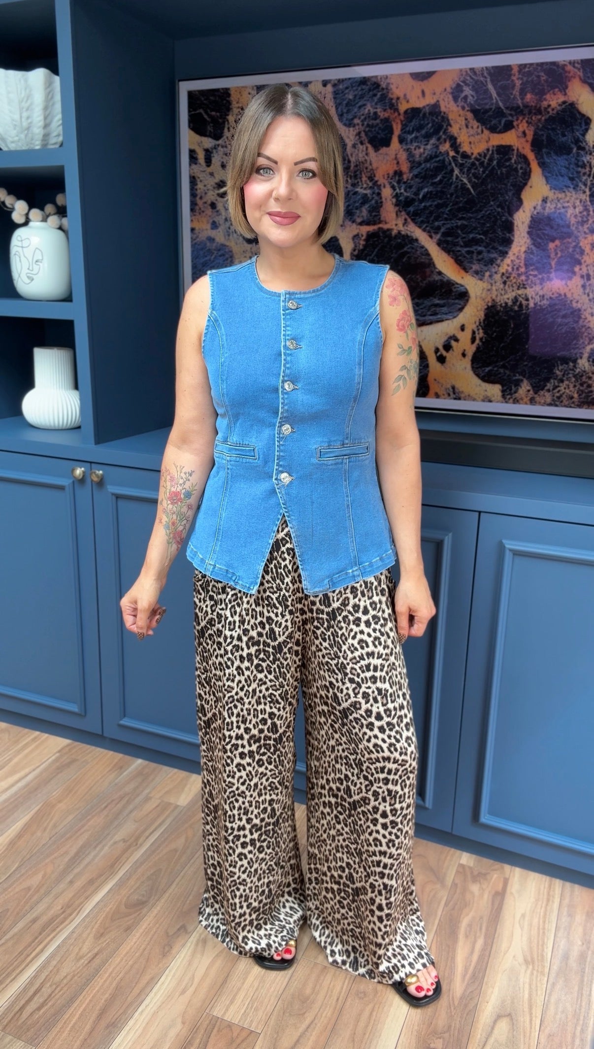 LAULIA SOFT DENIM WAISTCOAT *NEW