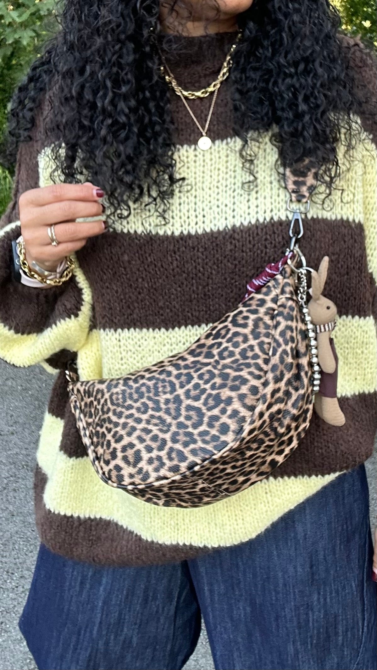 LEOPARD MOON CROSSBODY BAG *New