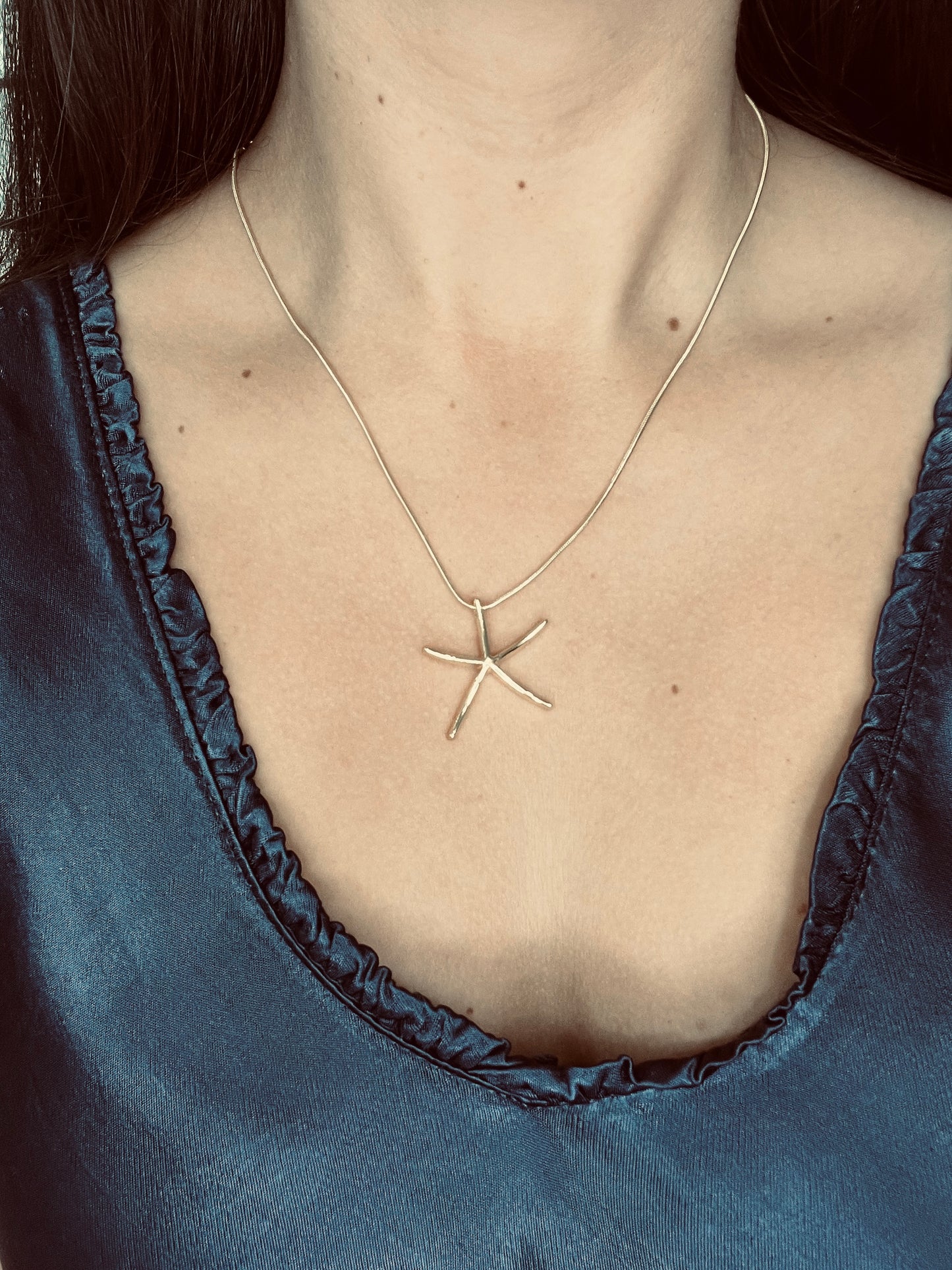 SALE SIENNA STAR FISH CHAIN NECKLACE SILVER