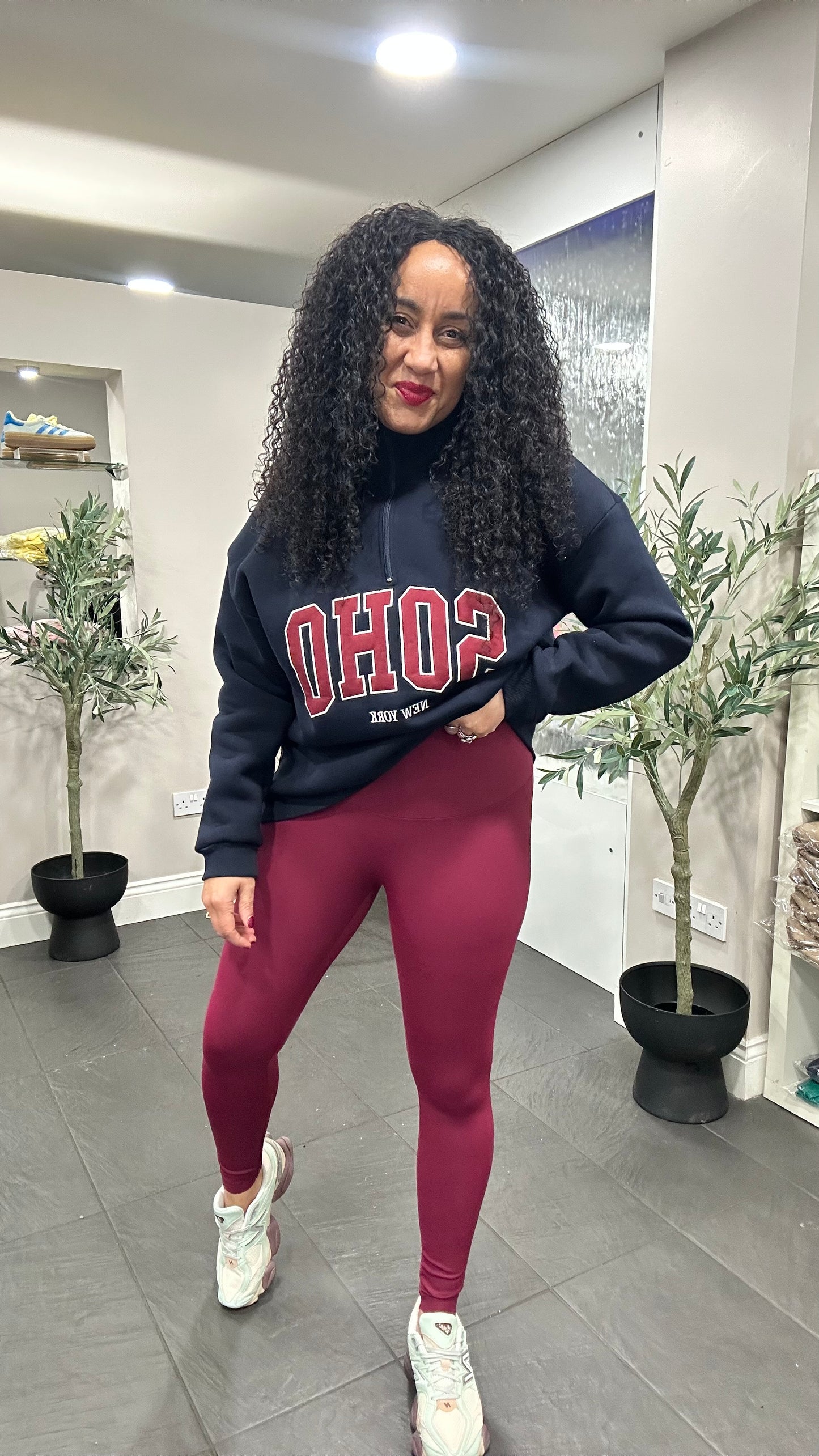ENERGY LEGGINGS BURGUNDY *New