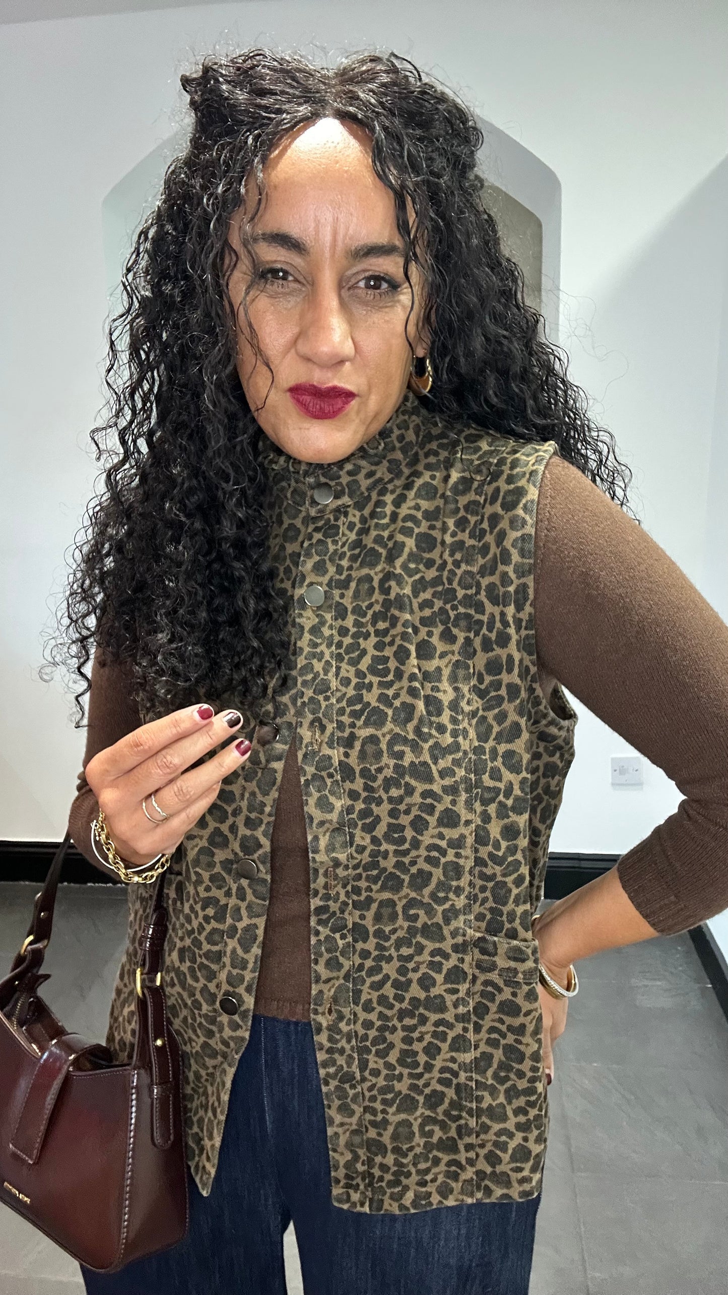 SARTA LEOPARD GILET *New