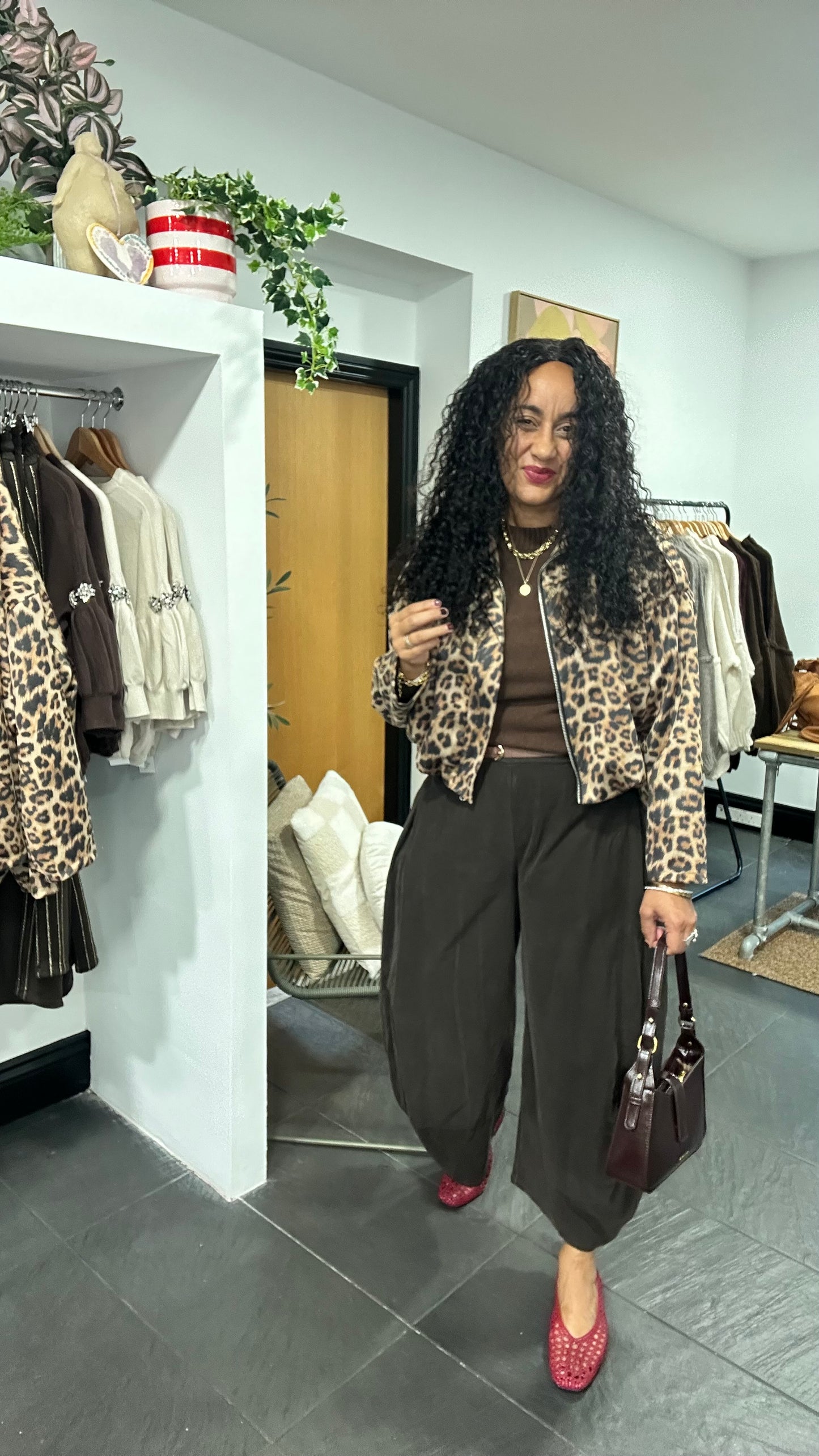 SALE DUPA BOMBER JACKET LEOPARD CARMAEL BISCUIT *New & Trending