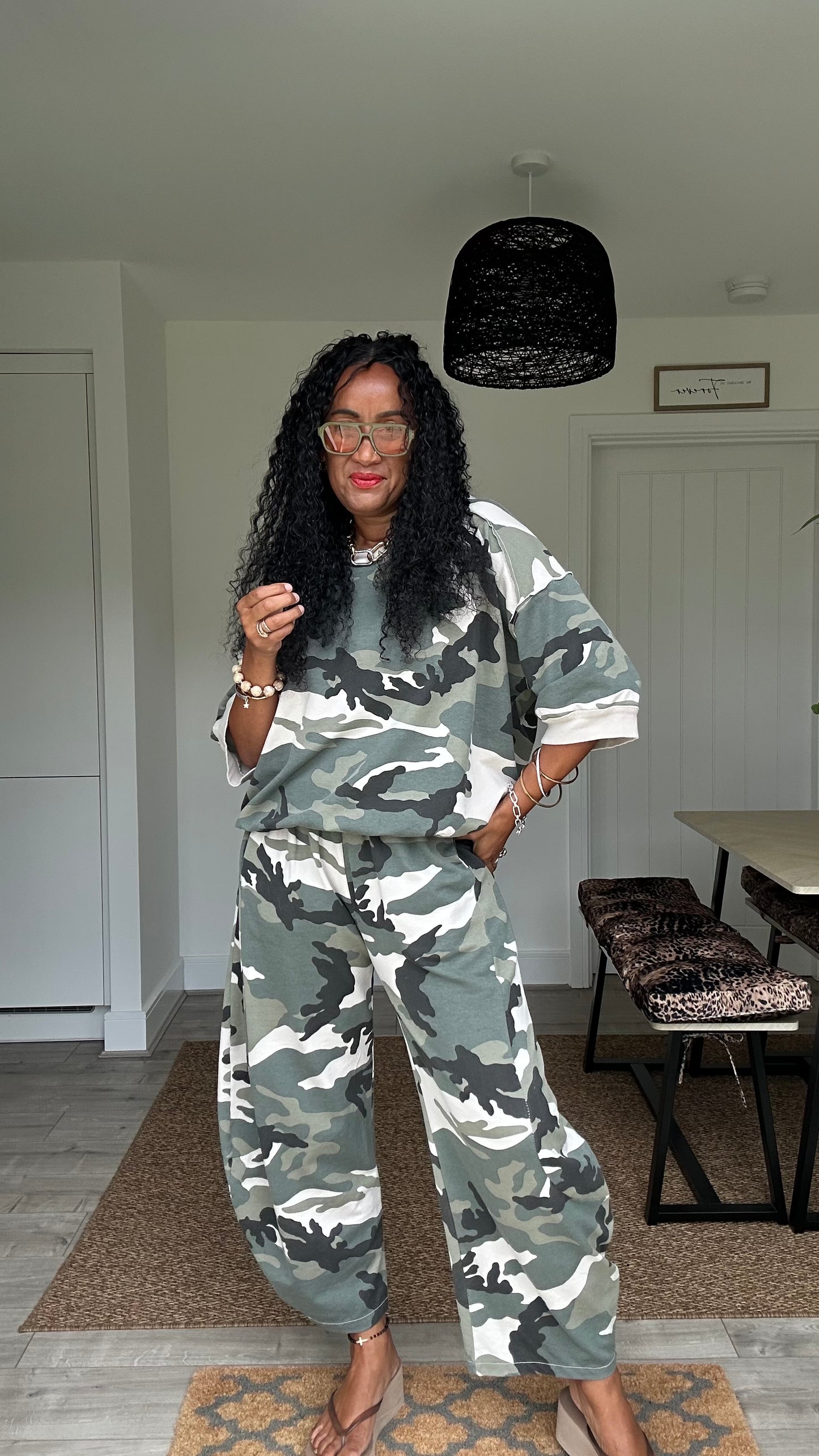 DEBORAH SWEAT TOP CAMOFLAGUE *NEW