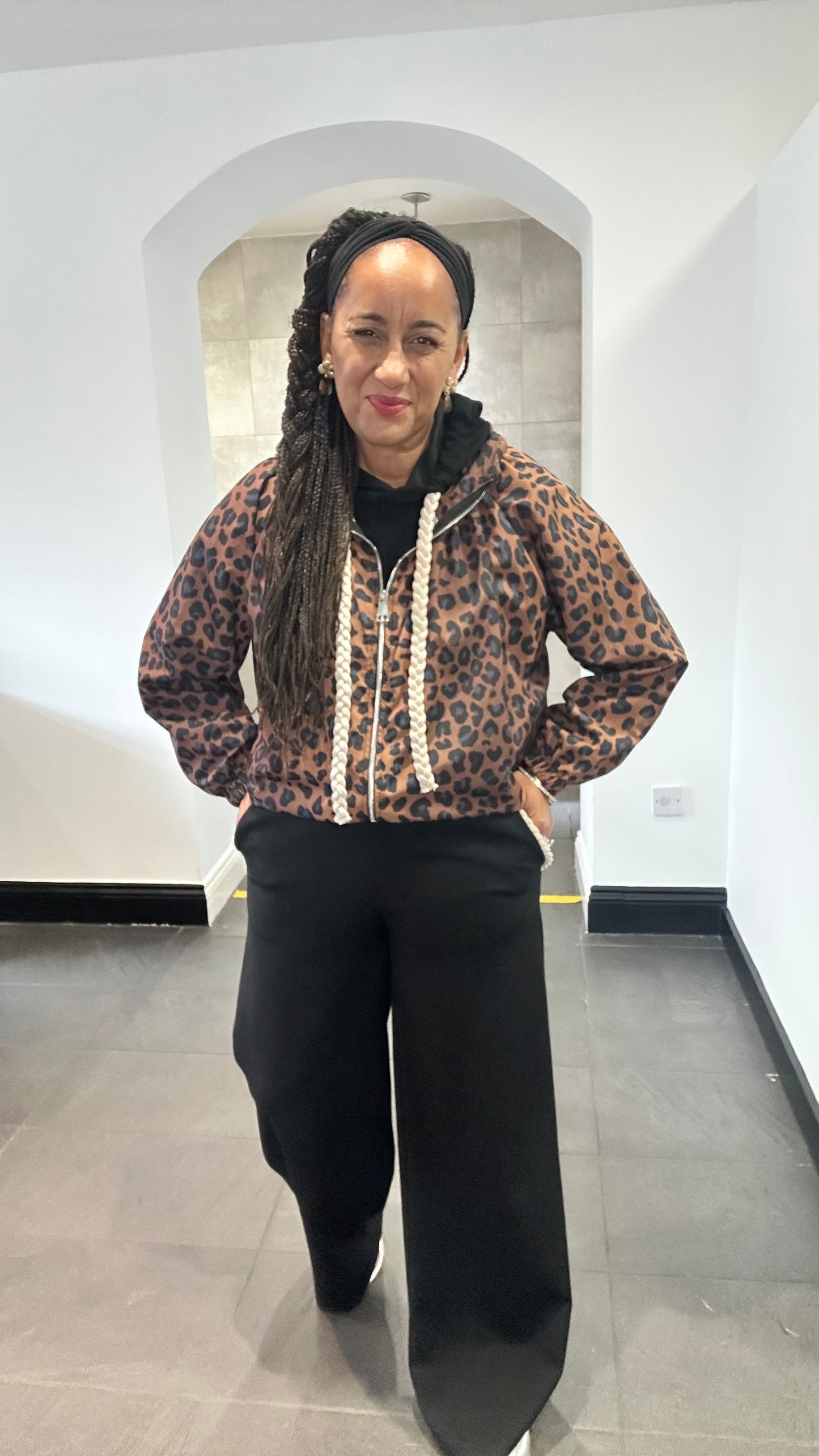 SALE EZMAI LEOPARD RAINCOAT