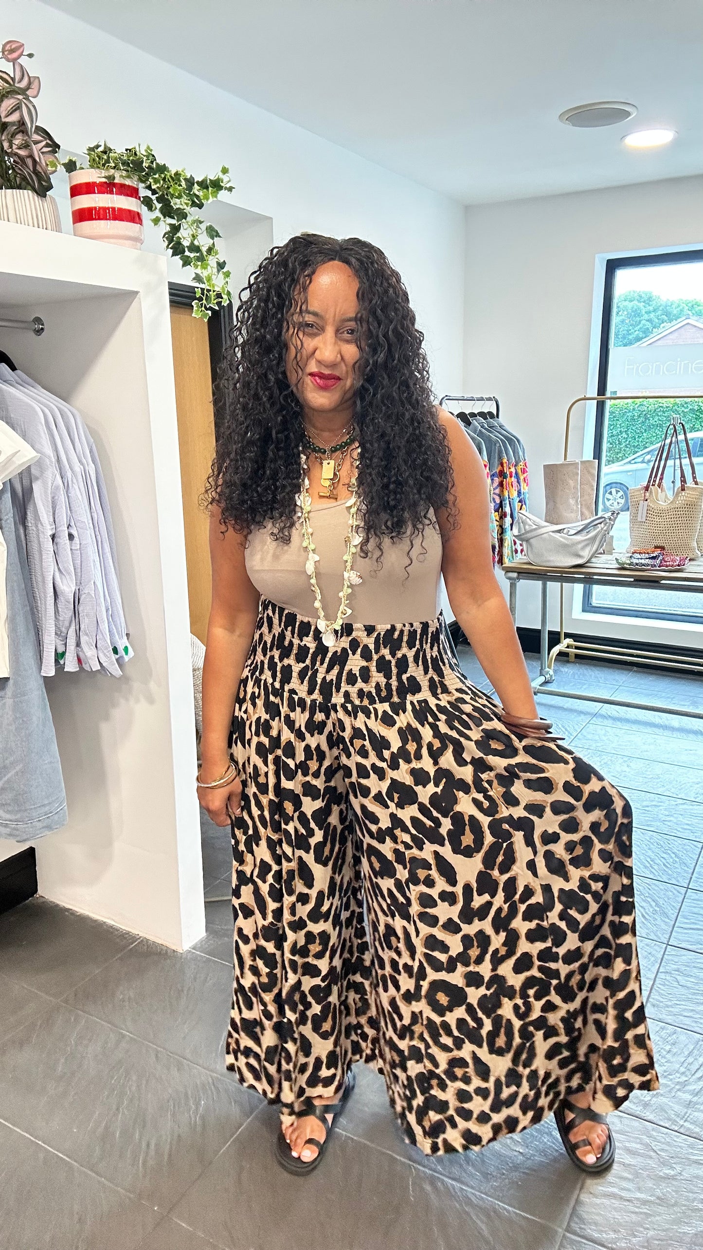 STELLA LEOPARD TROUSERS *New