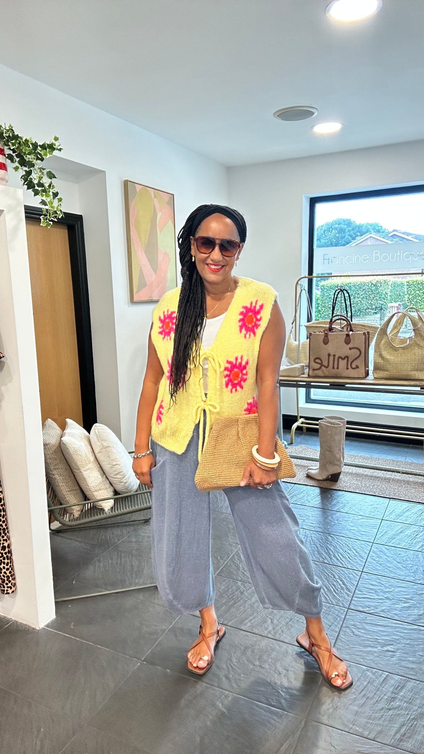 SALE SUNBURST GILET SUNNY LEMON YELLOW