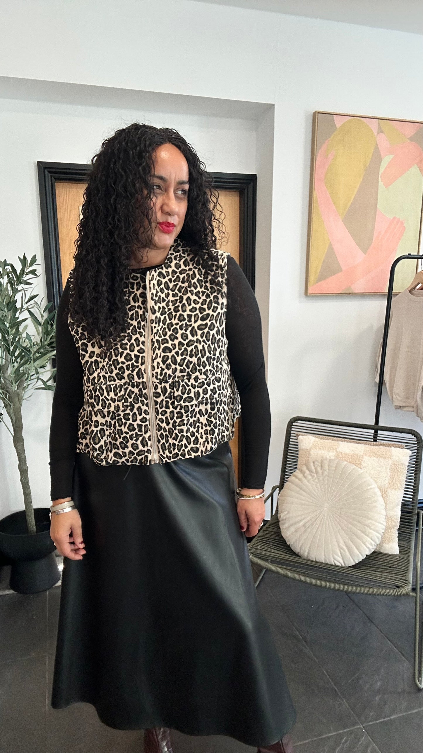 ICONE LEOPARD PARACHUTE GILET / WAISTCOAT *New & Trending