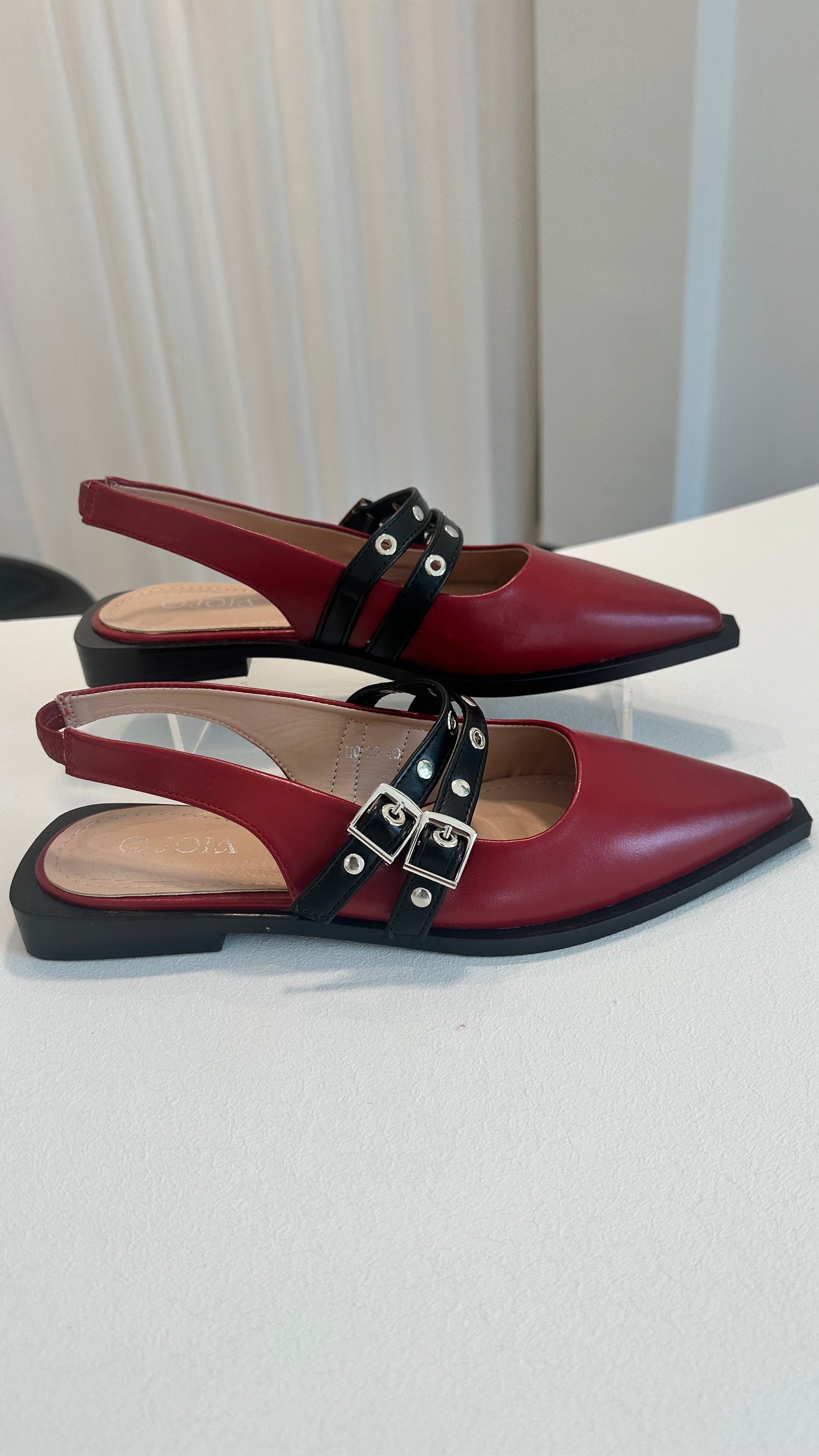 KYLIE WINE RED BALLERINA SHOE MO-29 *New