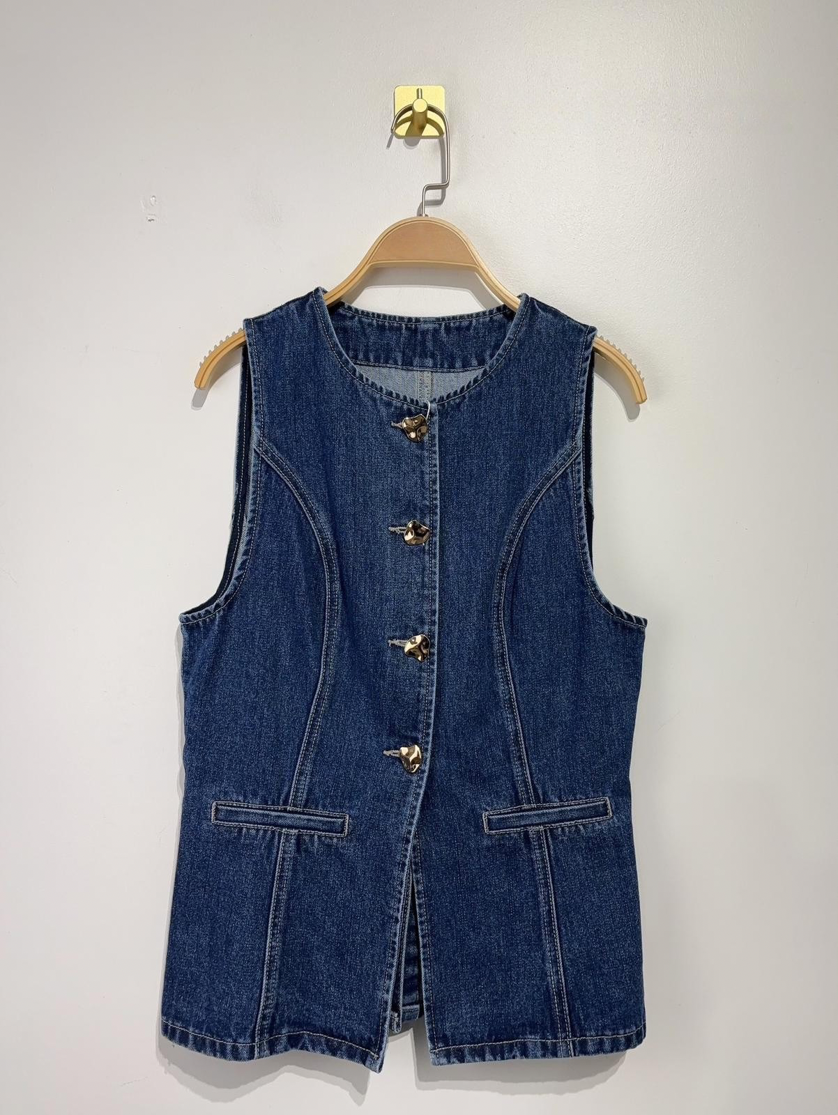 LUCCE DENIM WAIST COAT *New