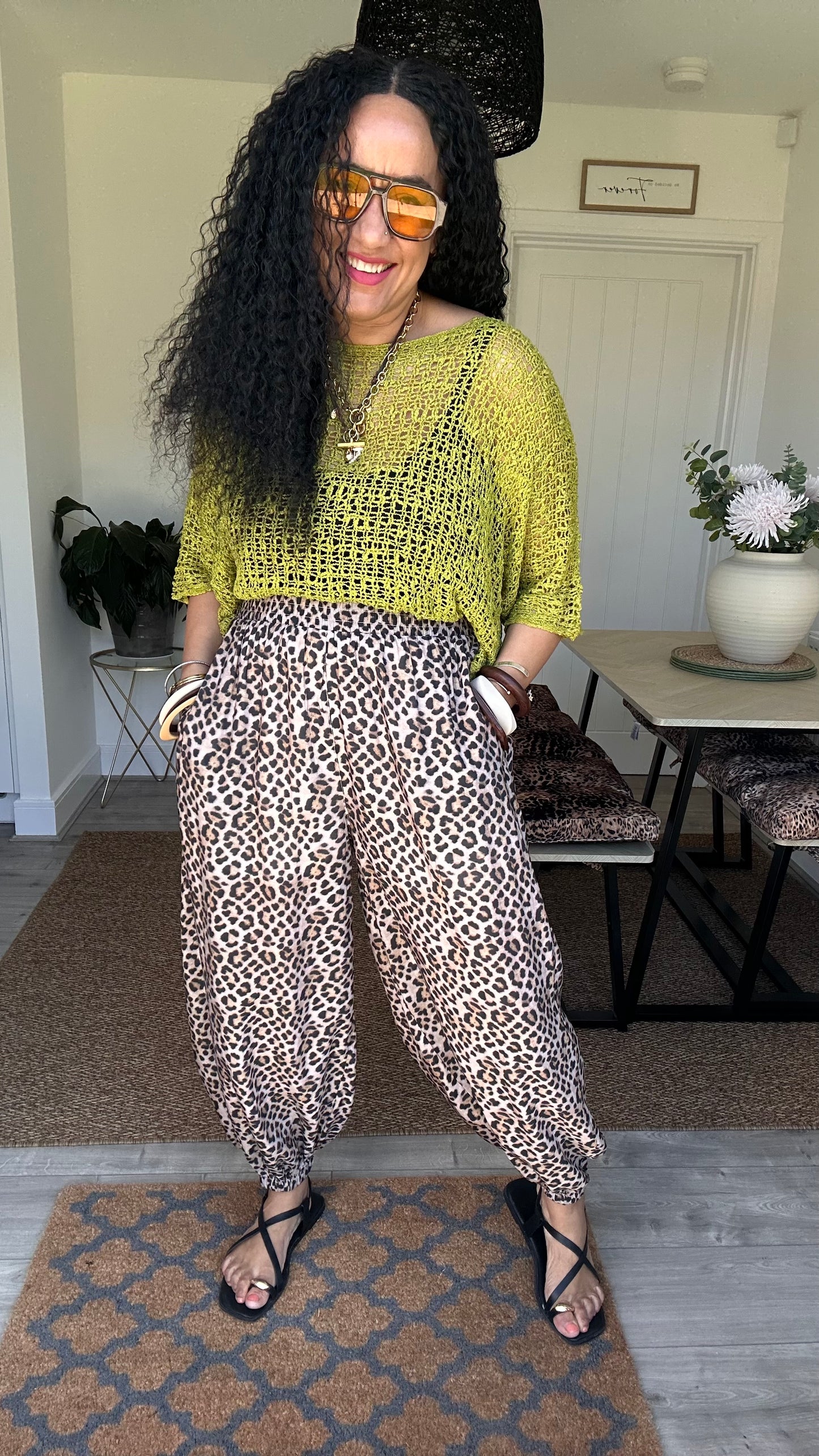 GLYN CROCHET TOP KIWI *New