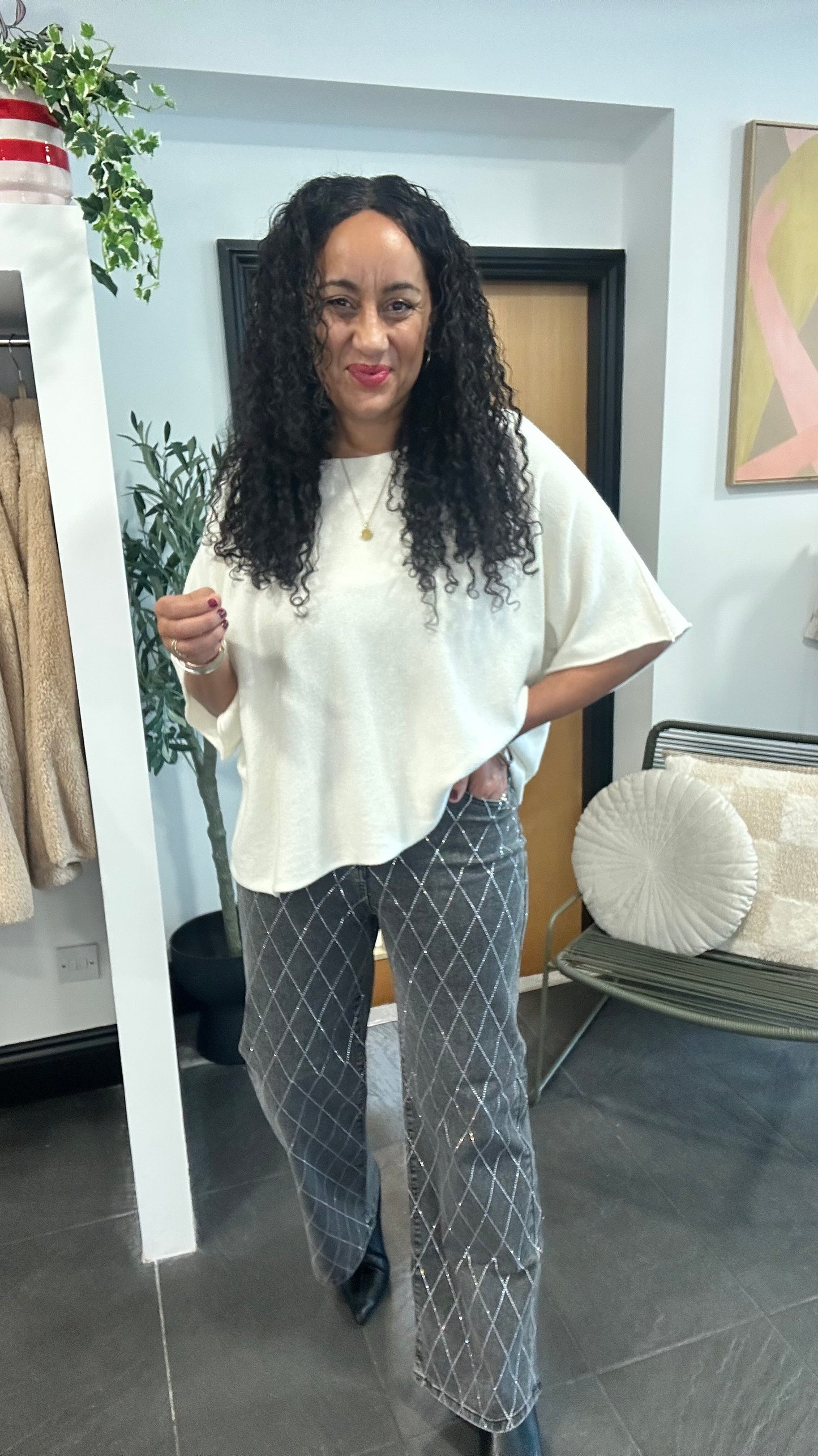 FINLAY SOFT BRUSHED KNIT CREAM *New