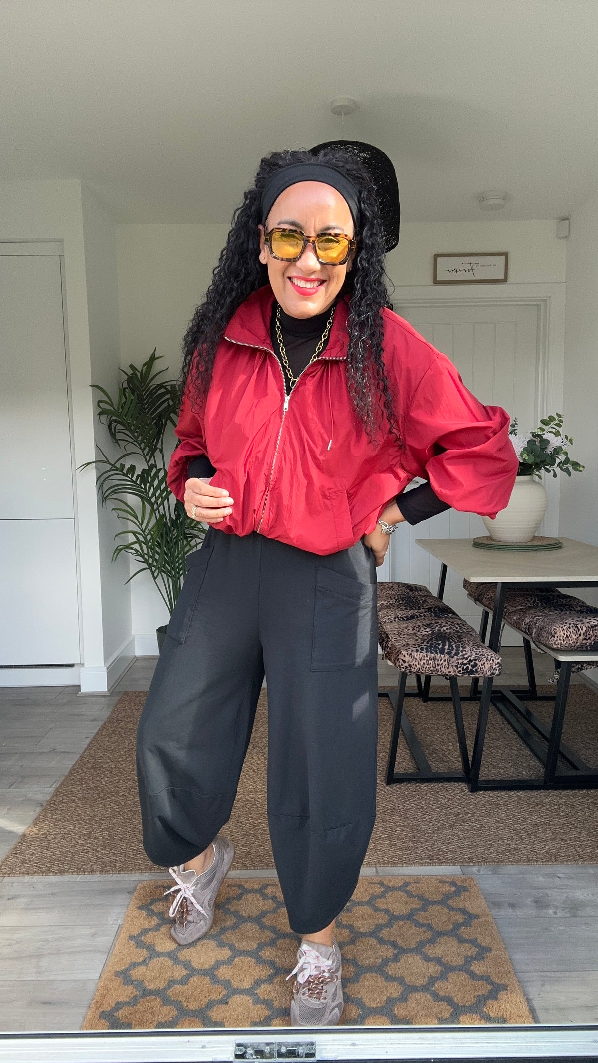OG DEBORAH POCKET BALLOON TROUSERS BLACK *New