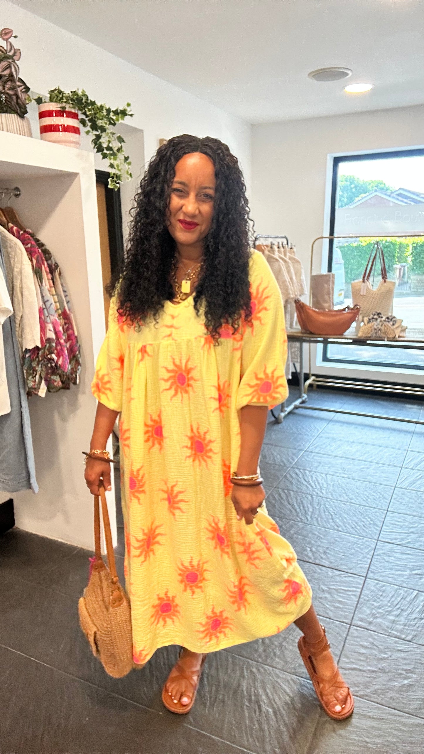 SUNBURST SMOCK DRESS YELLOW 🍋 *New DISPATCH 26th May
