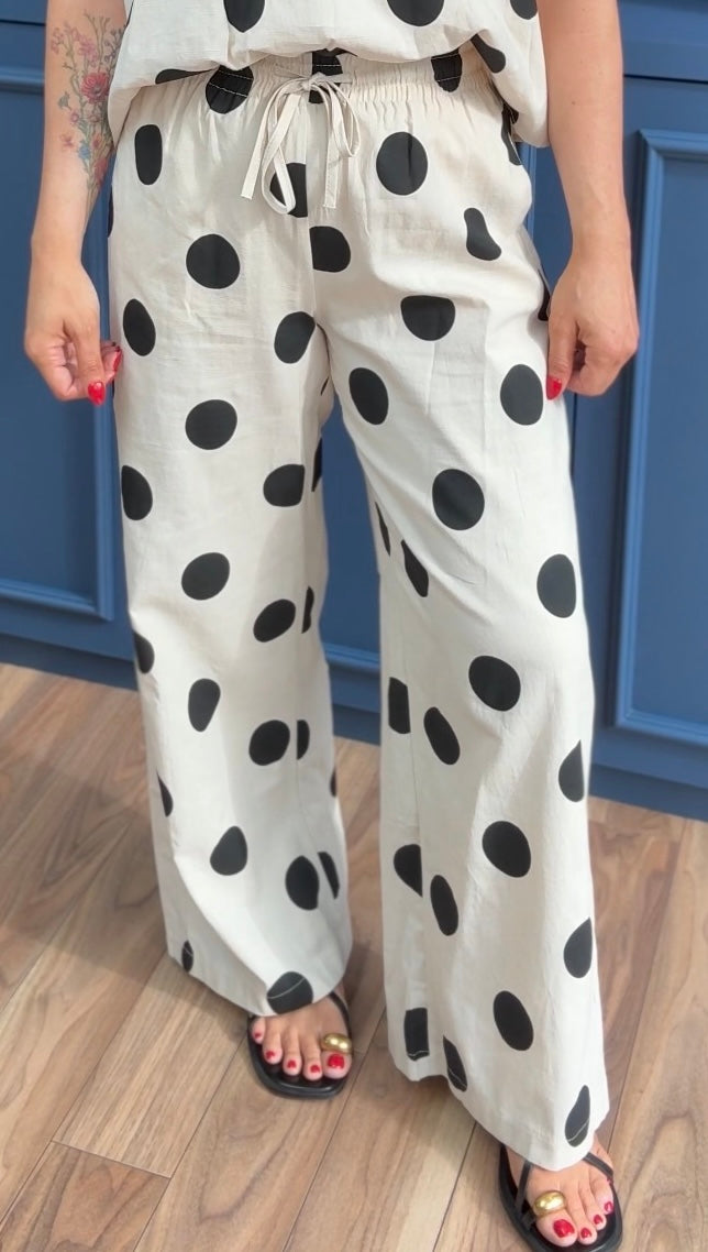 POLKA DOT FRILL TROUSERS *New