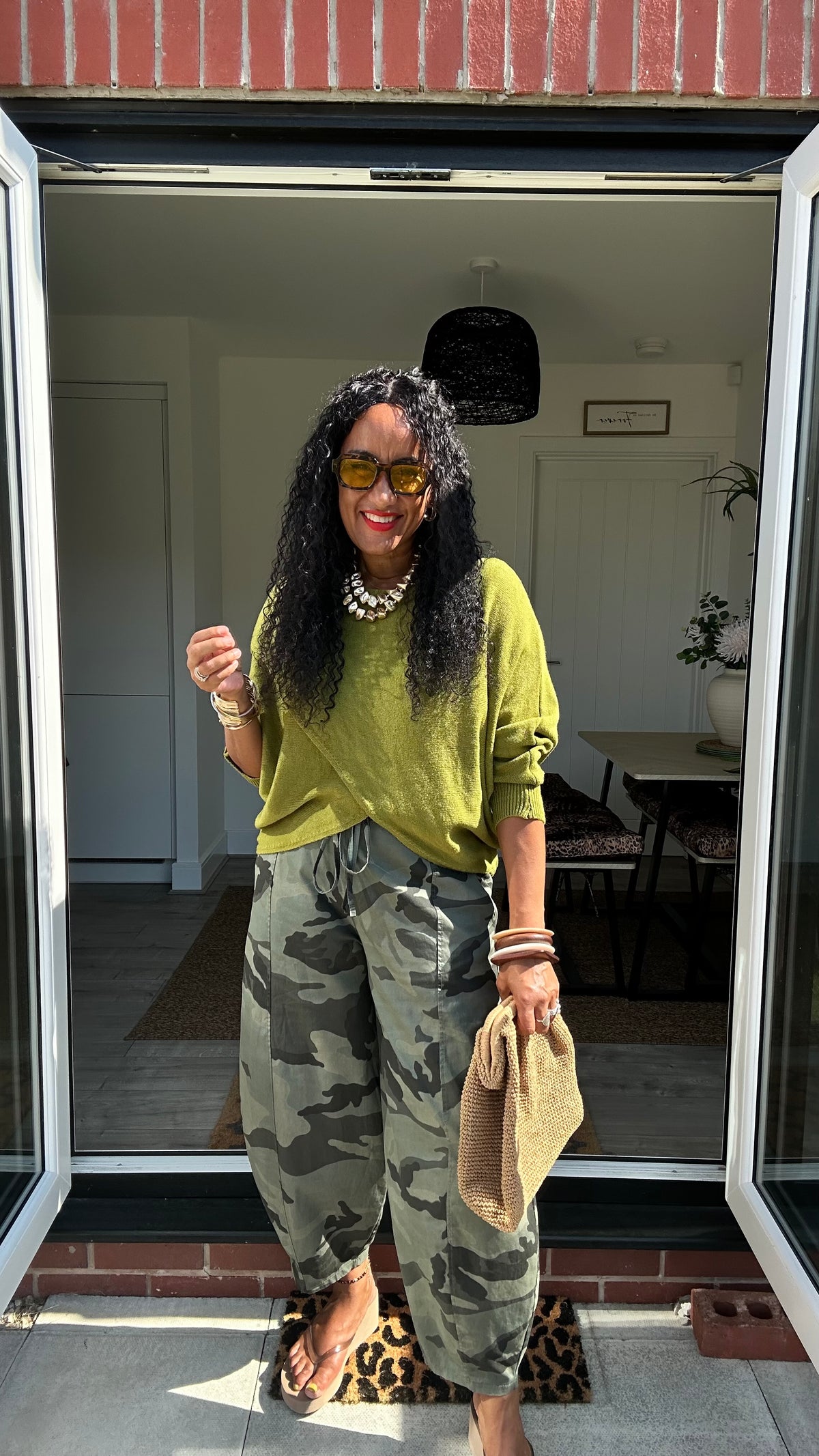 MABLE FRONT CROSS WRAP JUMPER OLIVE 🫒*New