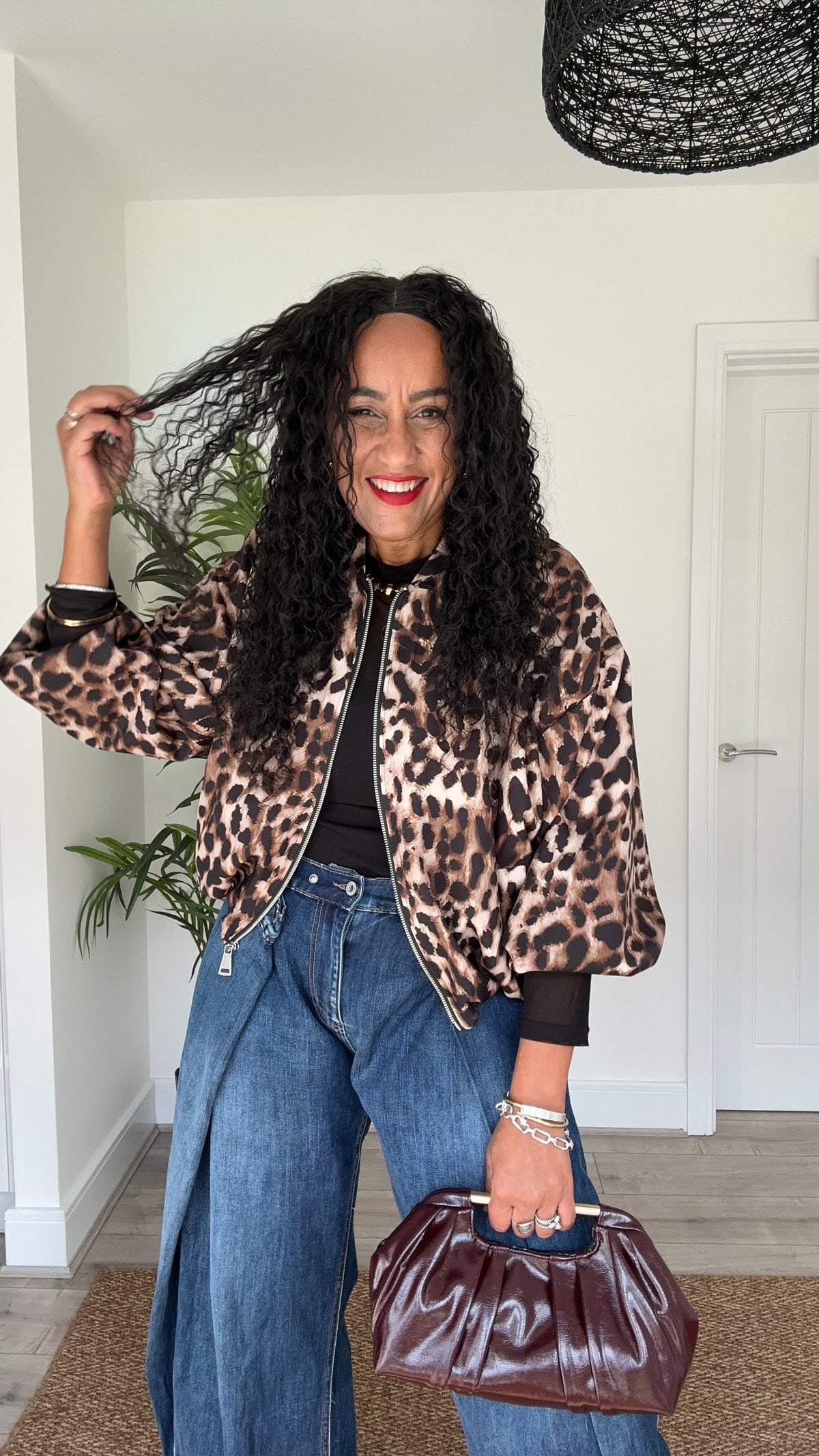 LEOPARD BOMBER JACKET *New