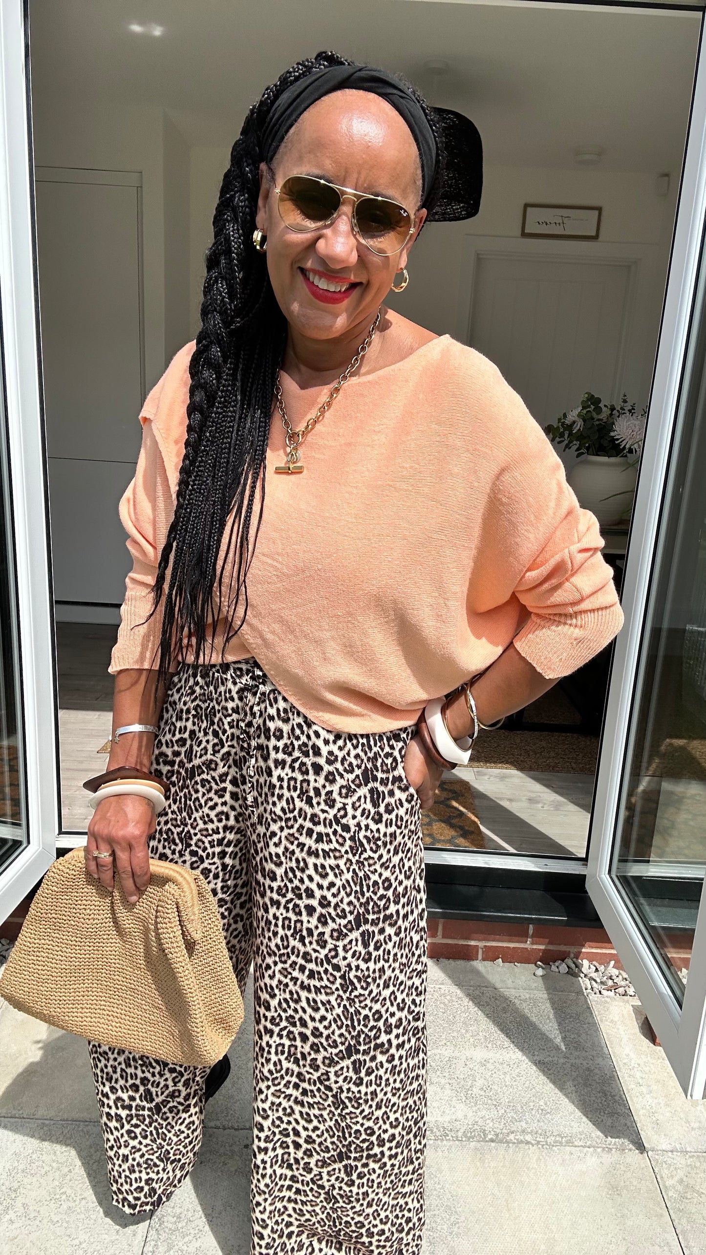 MABLE FRONT CROSS WRAP JUMPER ORANGE 🍊 *New