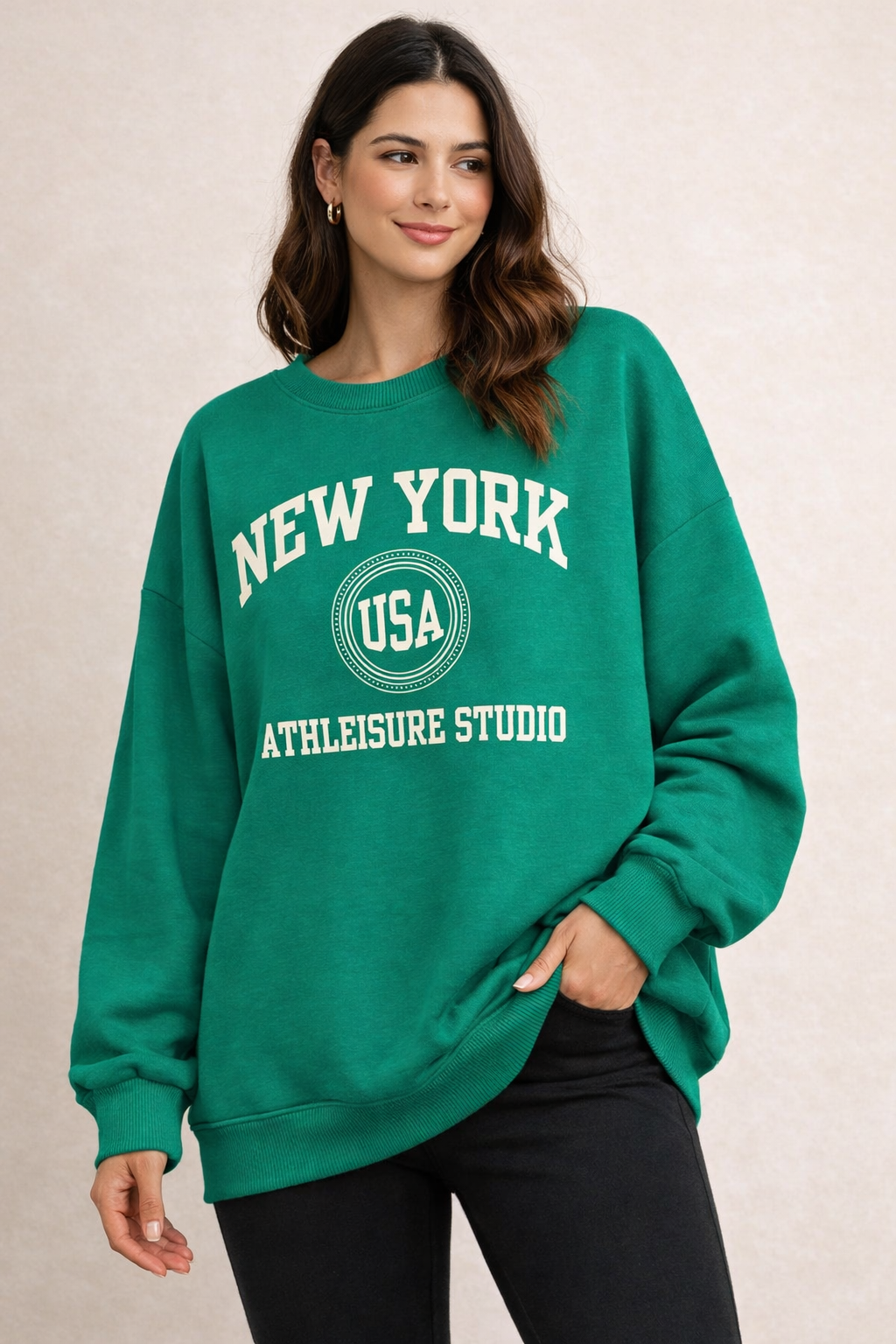 SALE NEW YORK SWEATER GREEN