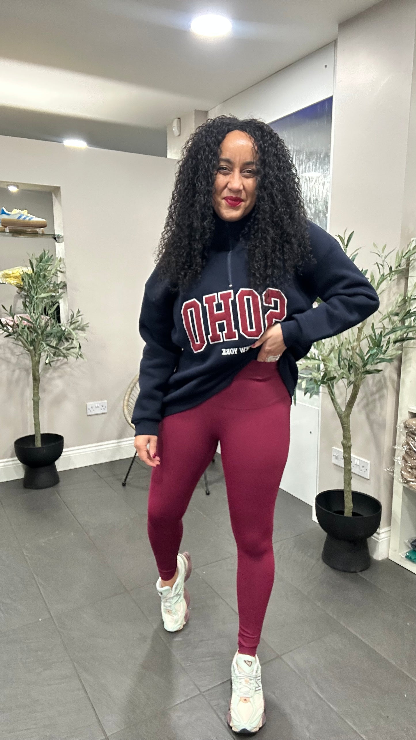ENERGY LEGGINGS BURGUNDY *New