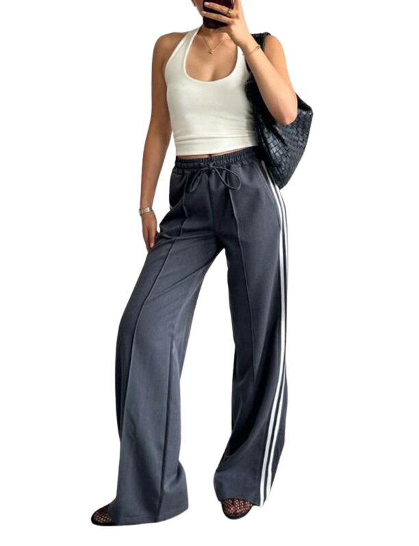 ROXIE TAPE TROUSERS GREY *New