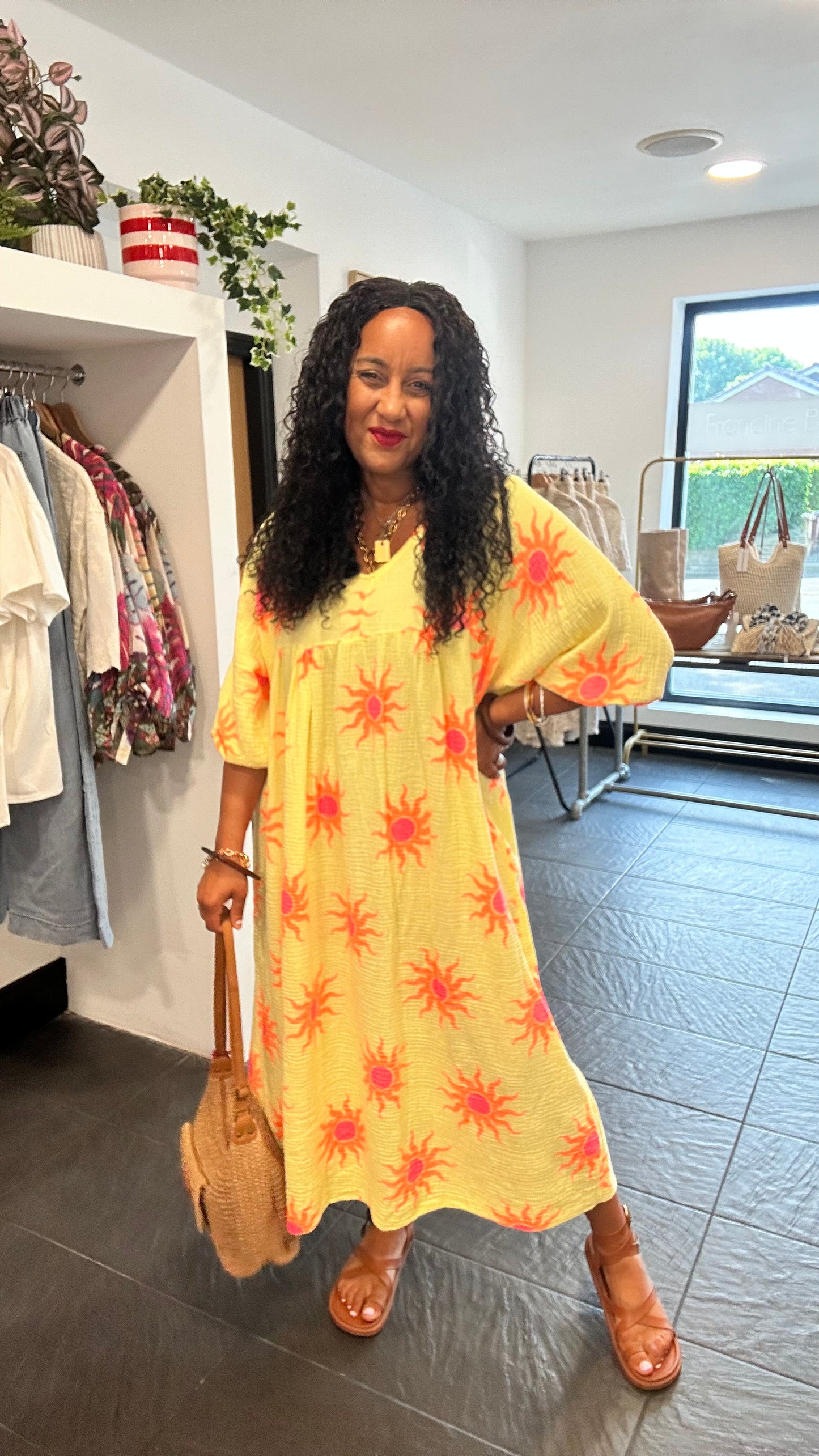 SUNBURST SMOCK DRESS YELLOW 🍋 *New DISPATCH 26th May