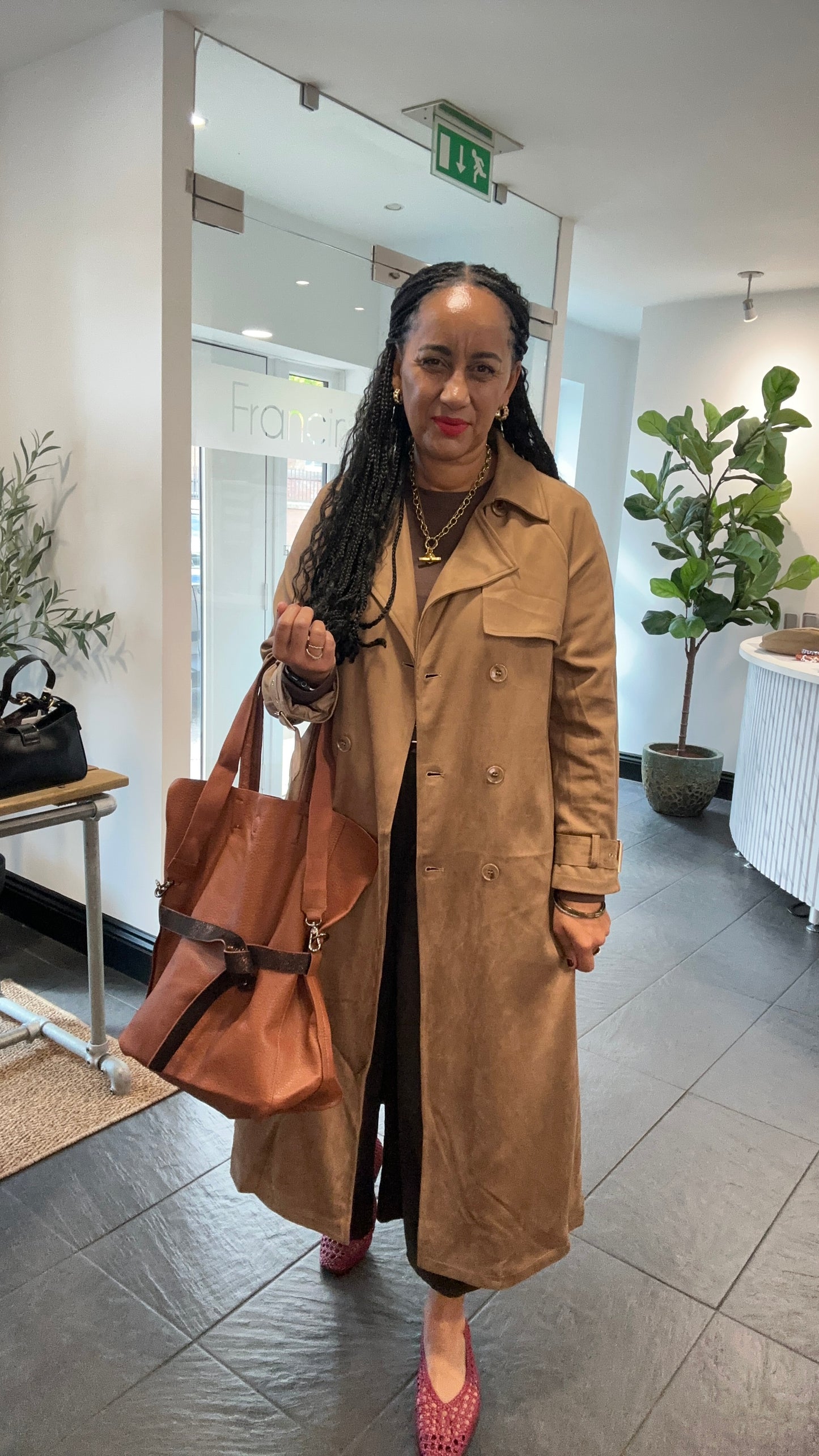 CHESHIRE SUEDE TRENCH / MAC TAN *New