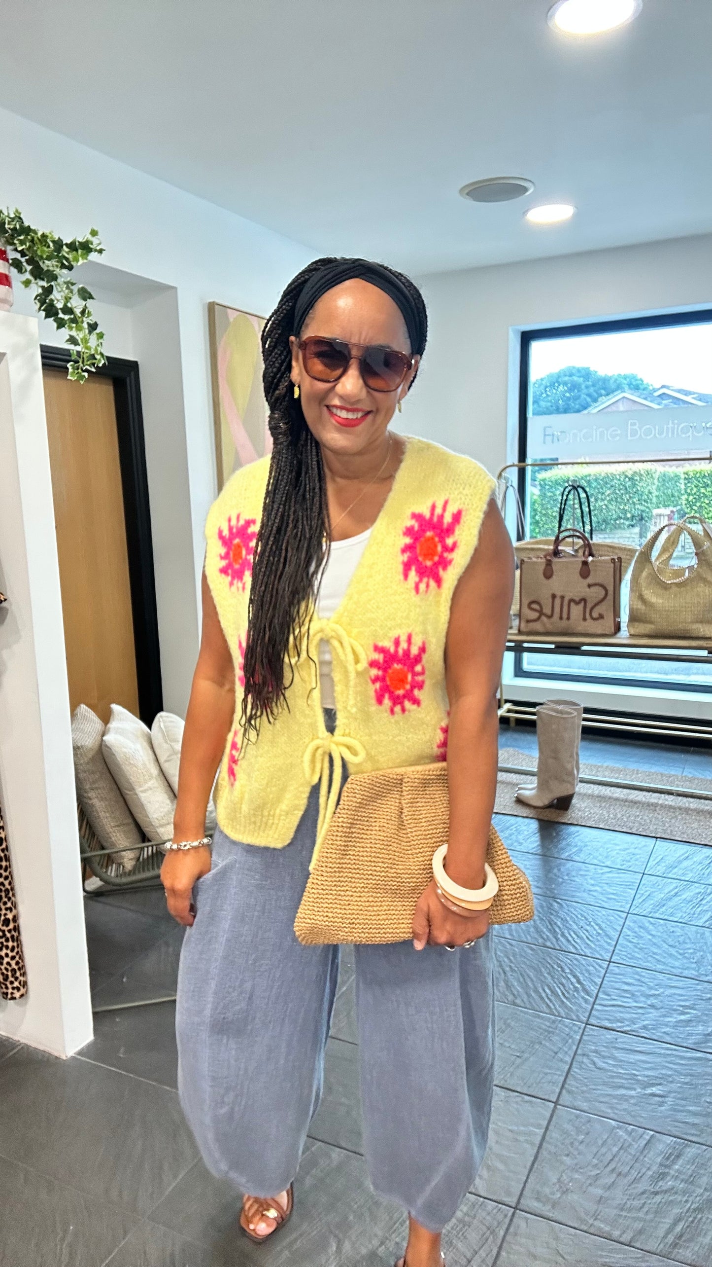 SALE SUNBURST GILET SUNNY LEMON YELLOW