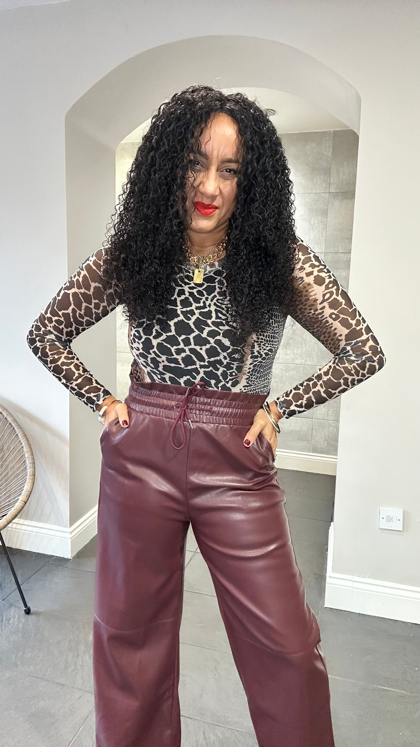 SALE ANKER BODY SUIT SNAKE BROWN