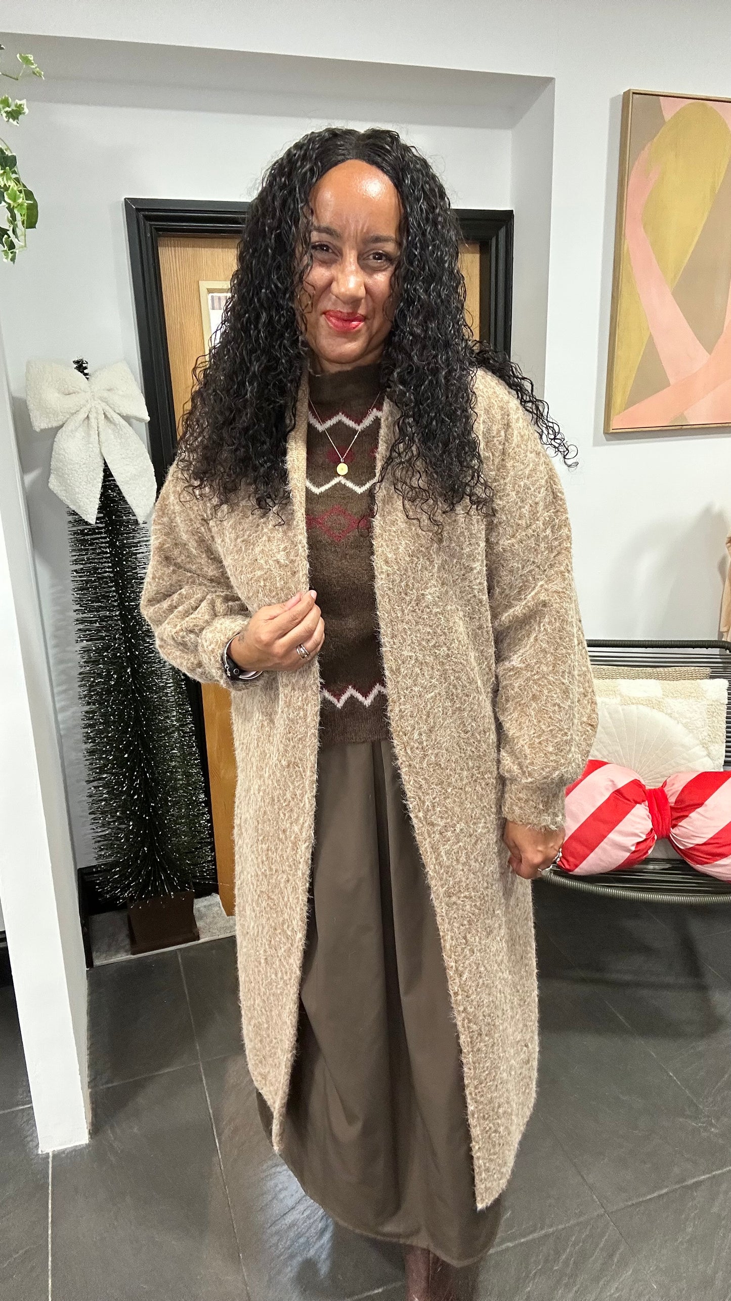 ALMA COATIGAN BEIGE *NEW