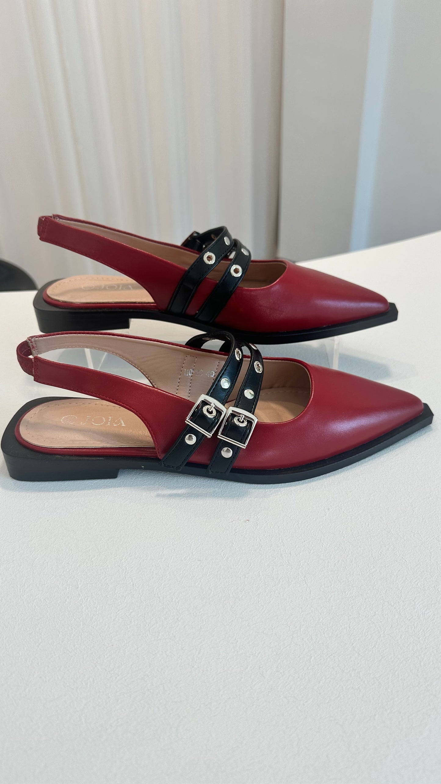 KYLIE WINE RED BALLERINA SHOE MO-29 *New