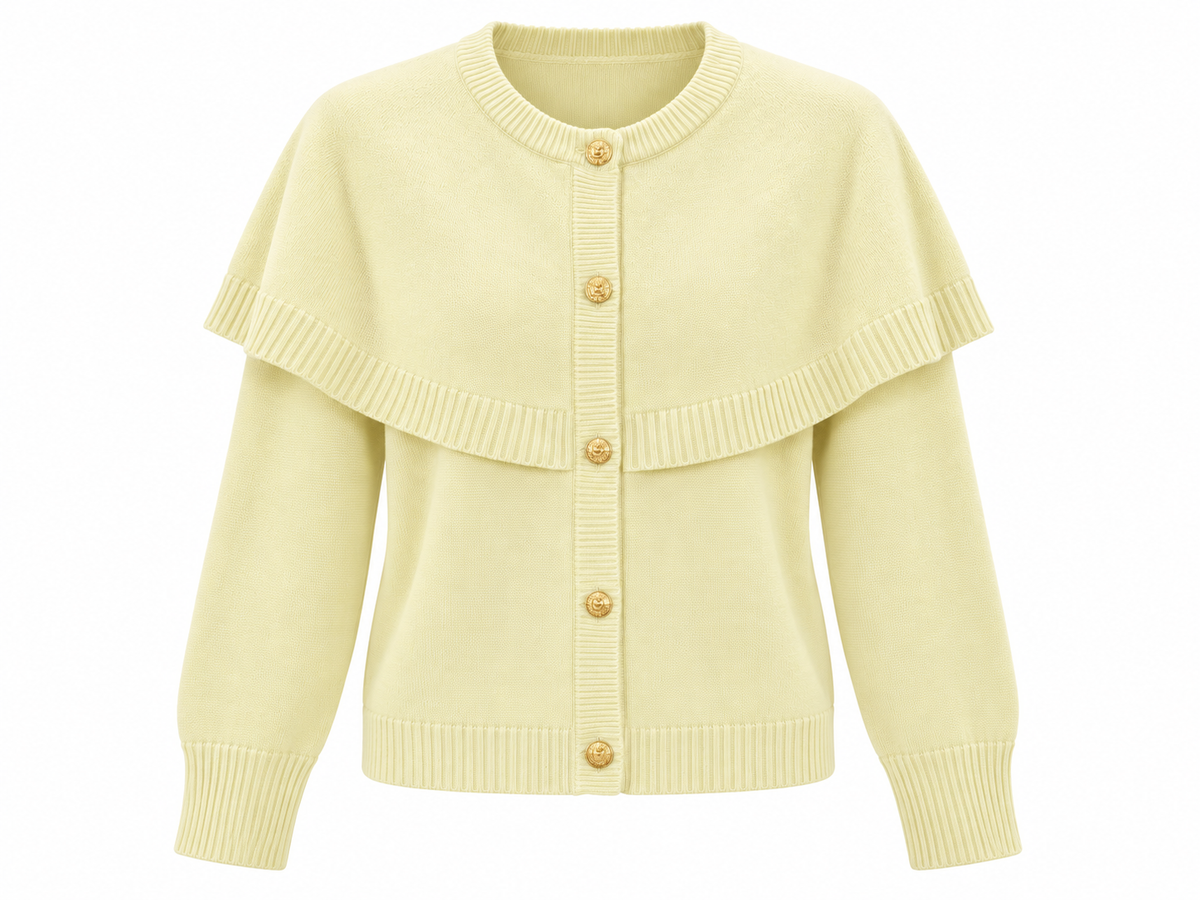 CATHY CAPE KNIT CREAM *New