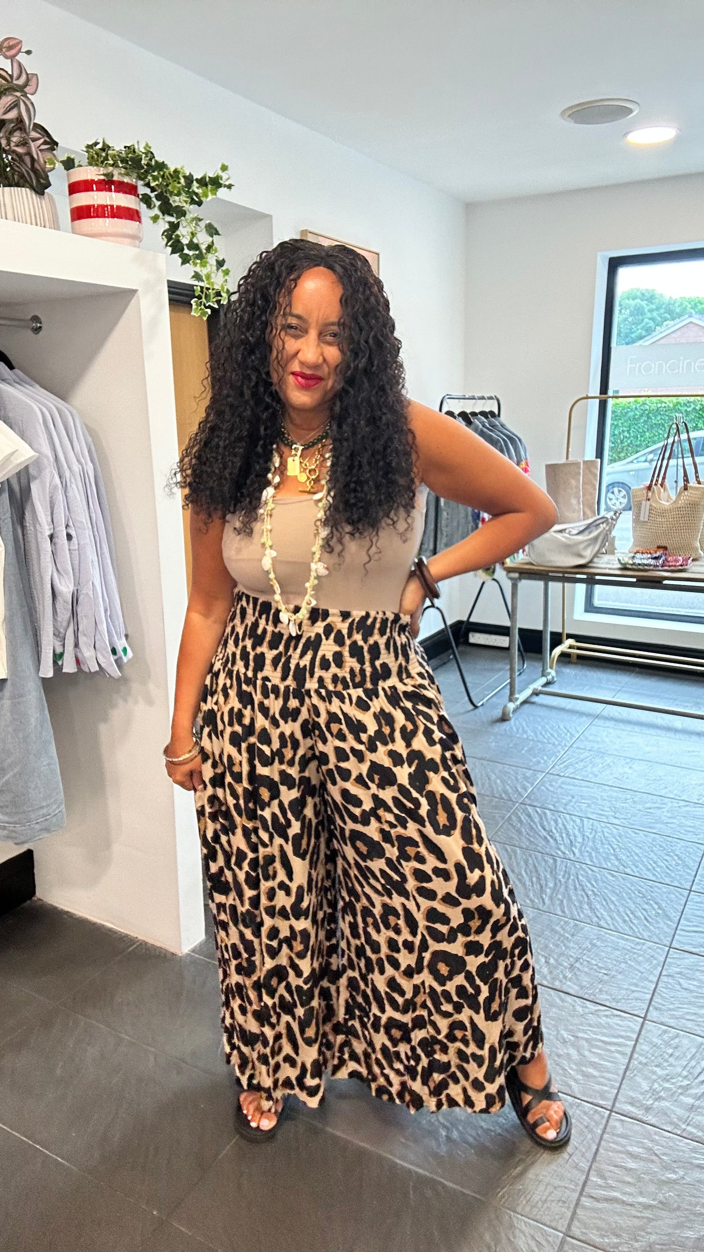 STELLA LEOPARD TROUSERS *New