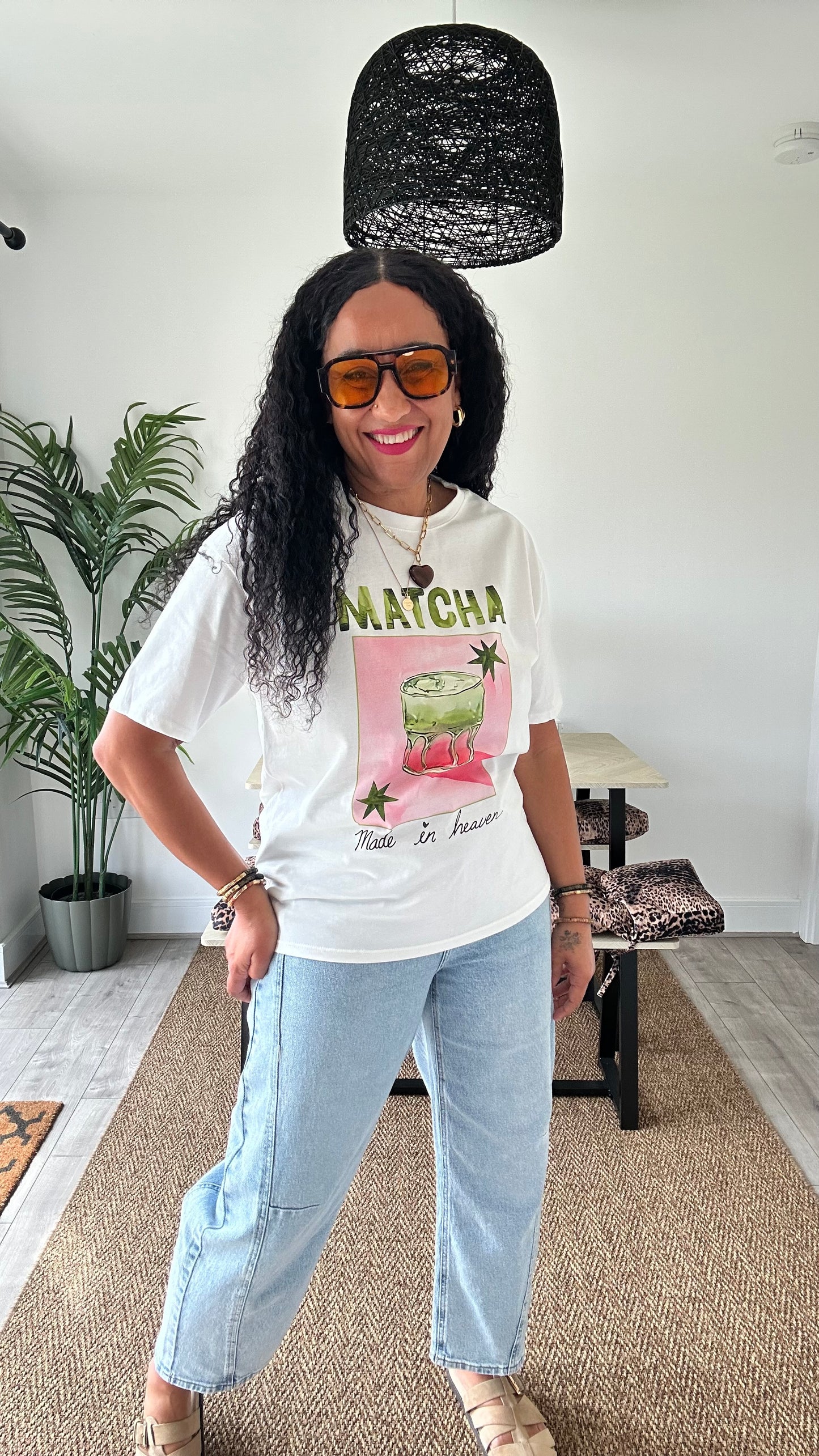 PINK MATCHA MADE IN HEAVEN GRAPHIC T SHIRT *New