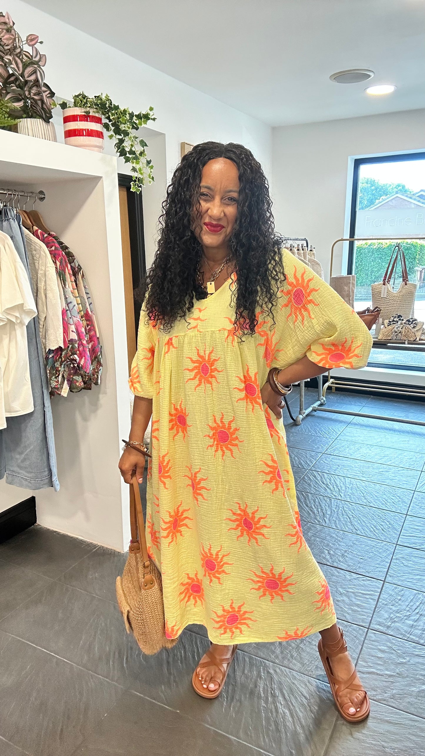 SUNBURST SMOCK DRESS YELLOW 🍋 *New DISPATCH 26th May