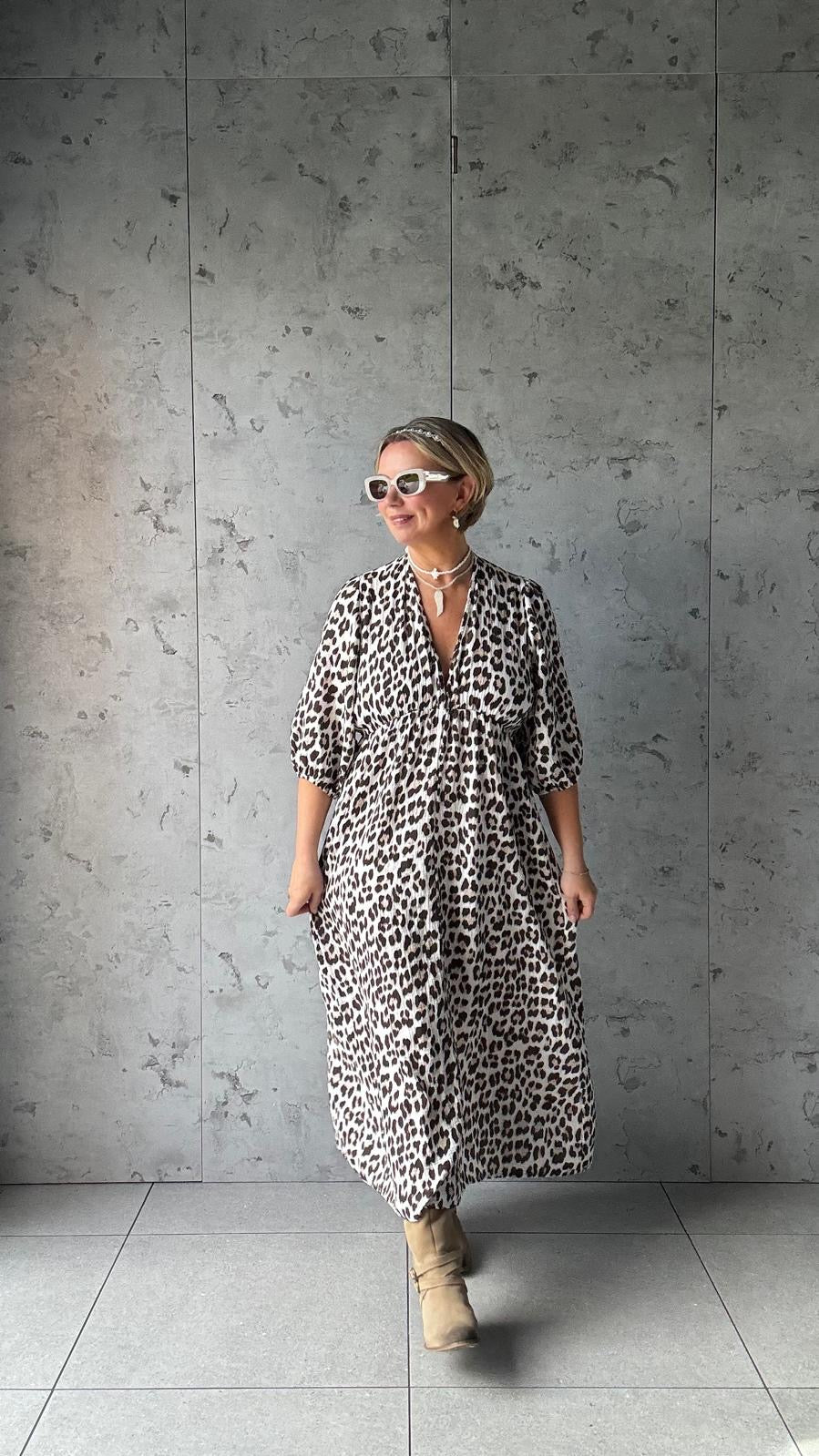 FRUITELLA LEOPARD PRINT MAXI DRESS *New