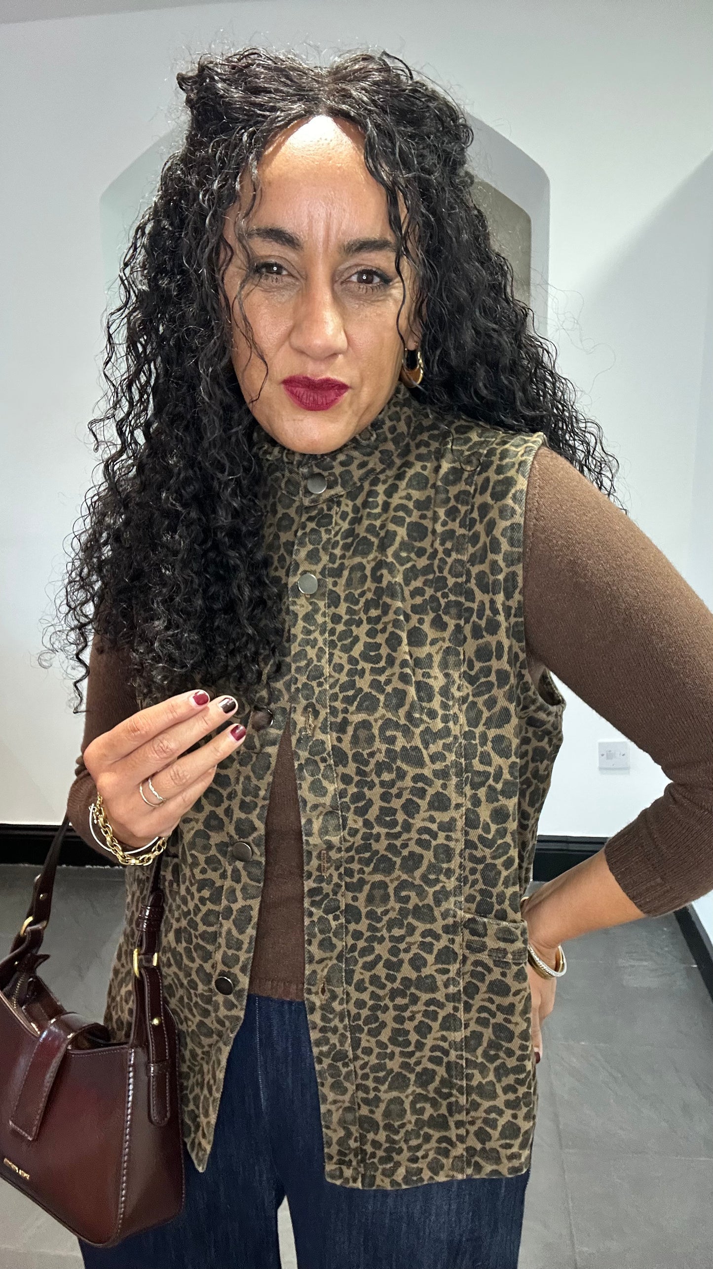 SARTA LEOPARD GILET *New