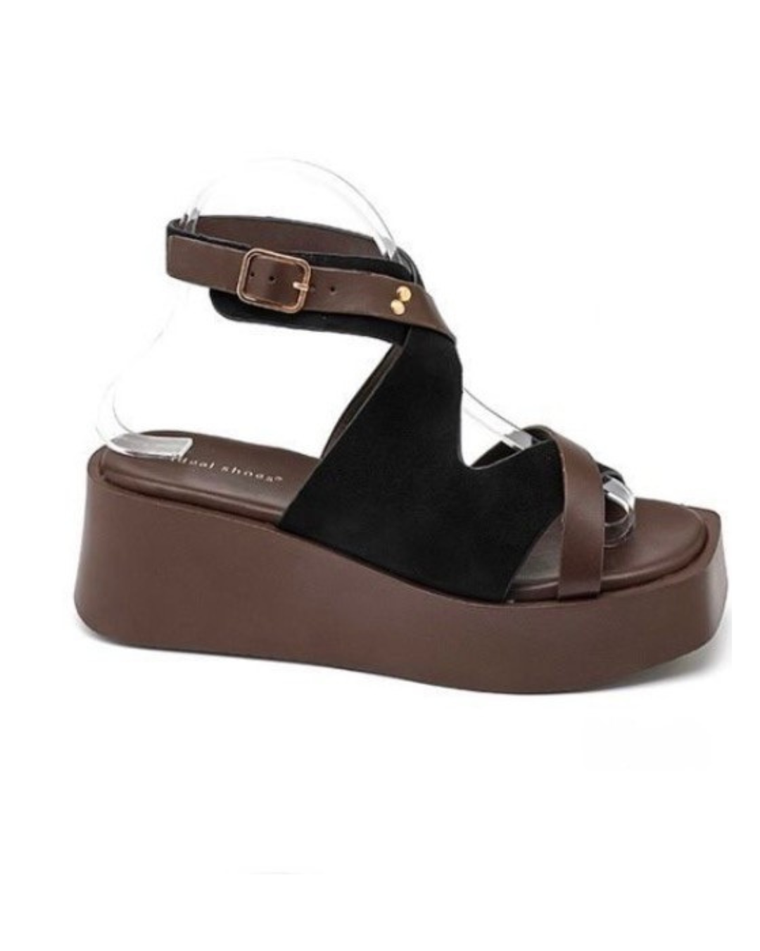 LEANNE PLATFORMS BLACK 2827 *New