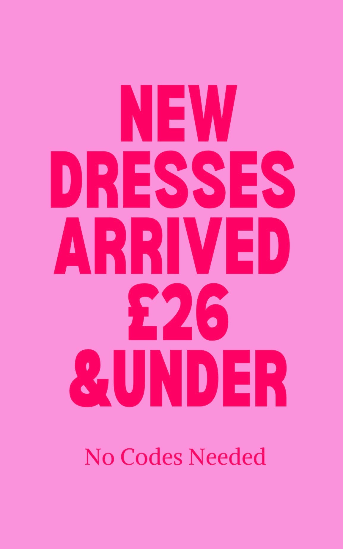 £26 & Under Dress 🩷🍋‍🟩🍊🪸🍏