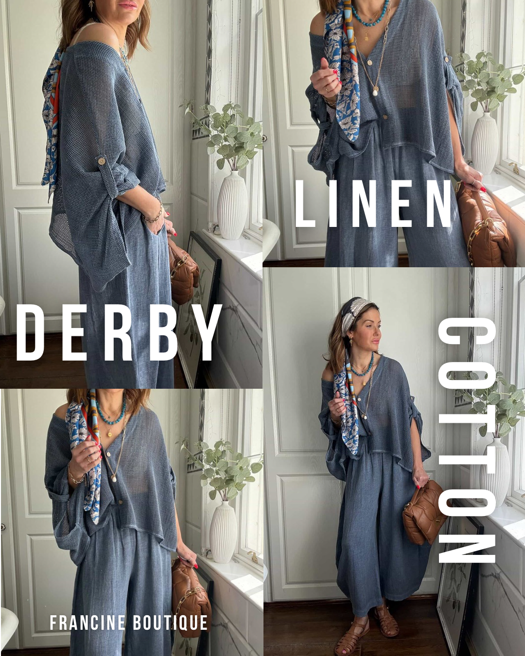 DERBY LINEN, COTTON & DENIM COLLECTION 🐚🤍🌾