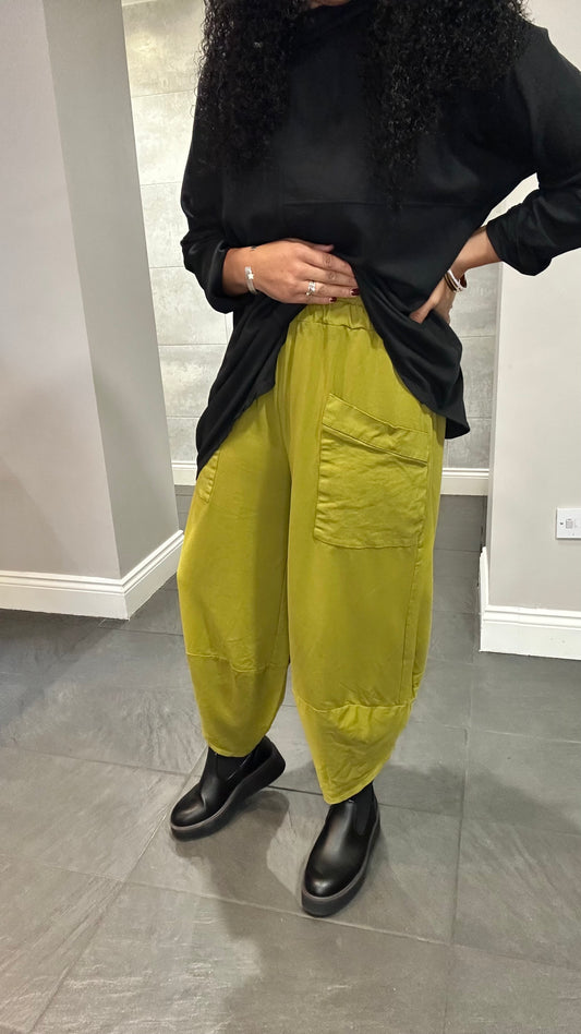 DEBORAH POCKET TROUSERS MUSTARD *New