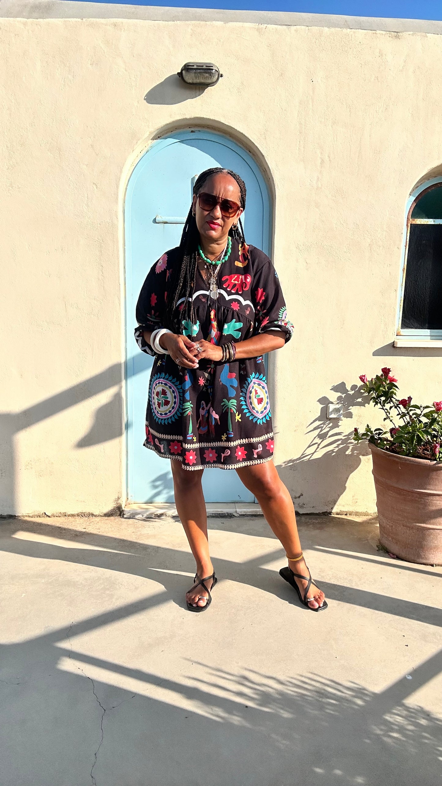 CLEO SMOCK DRESS BLACK *New & Trending