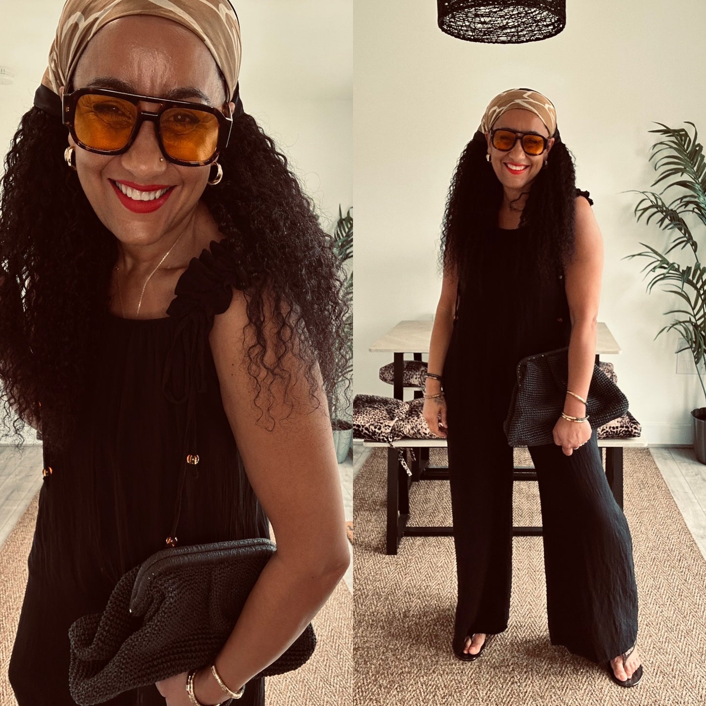 TAMMY BOHO JUMPSUIT BLACK *New