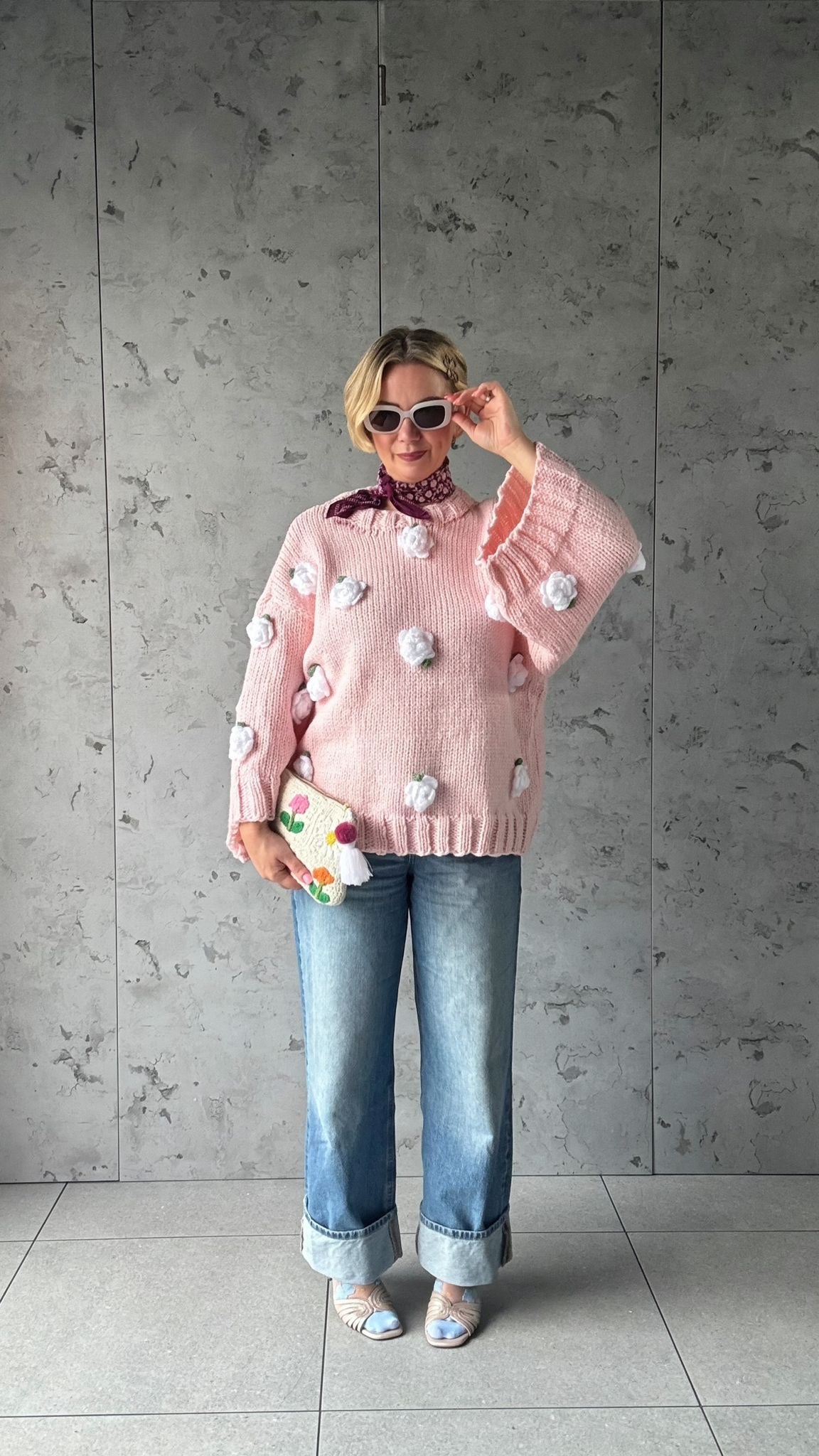 SORBET HANDMADE KNIT PINK *New