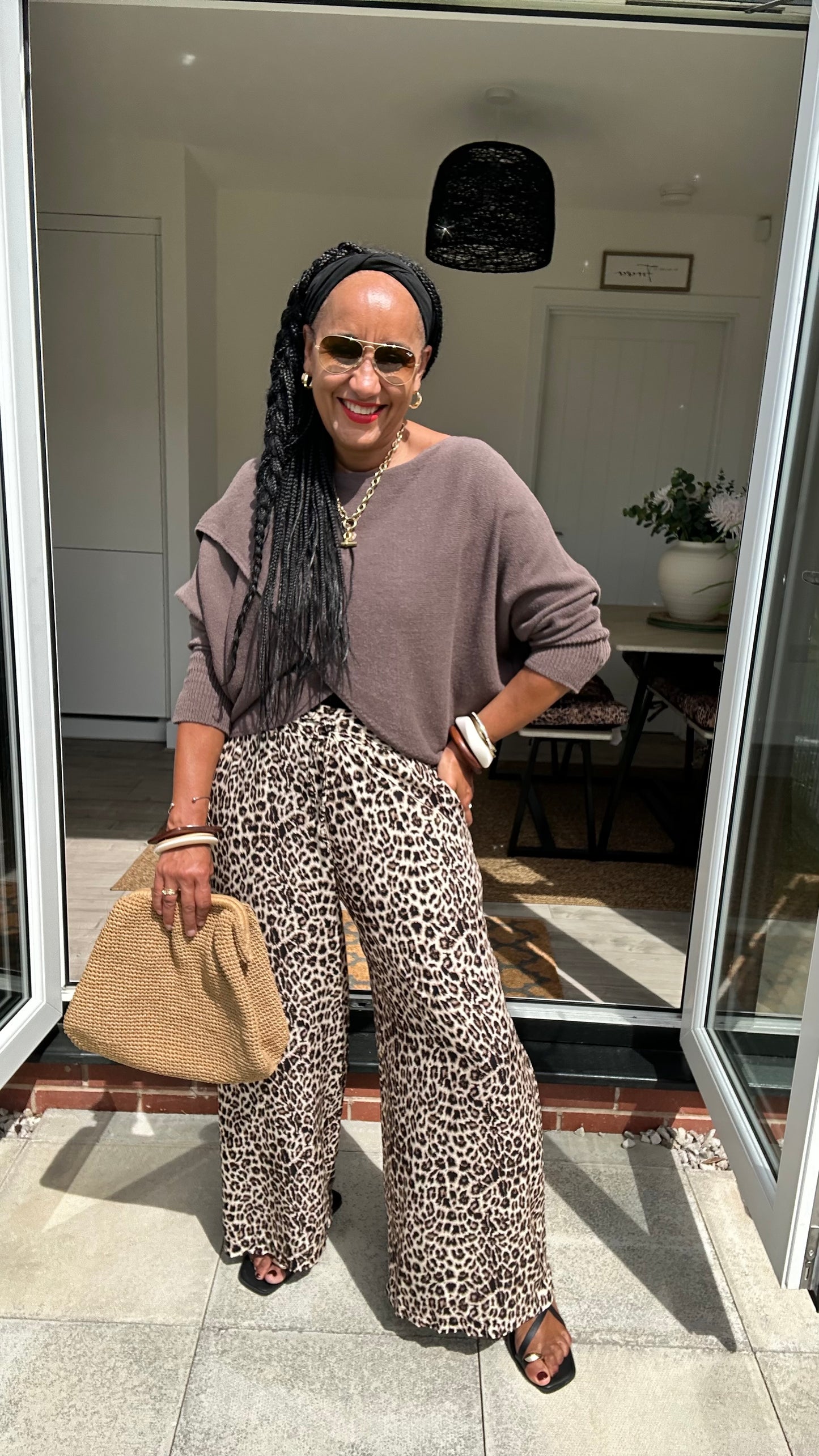 ALICE LEOPARD PRINT PALAZZO TROUSERS  *New & Trending
