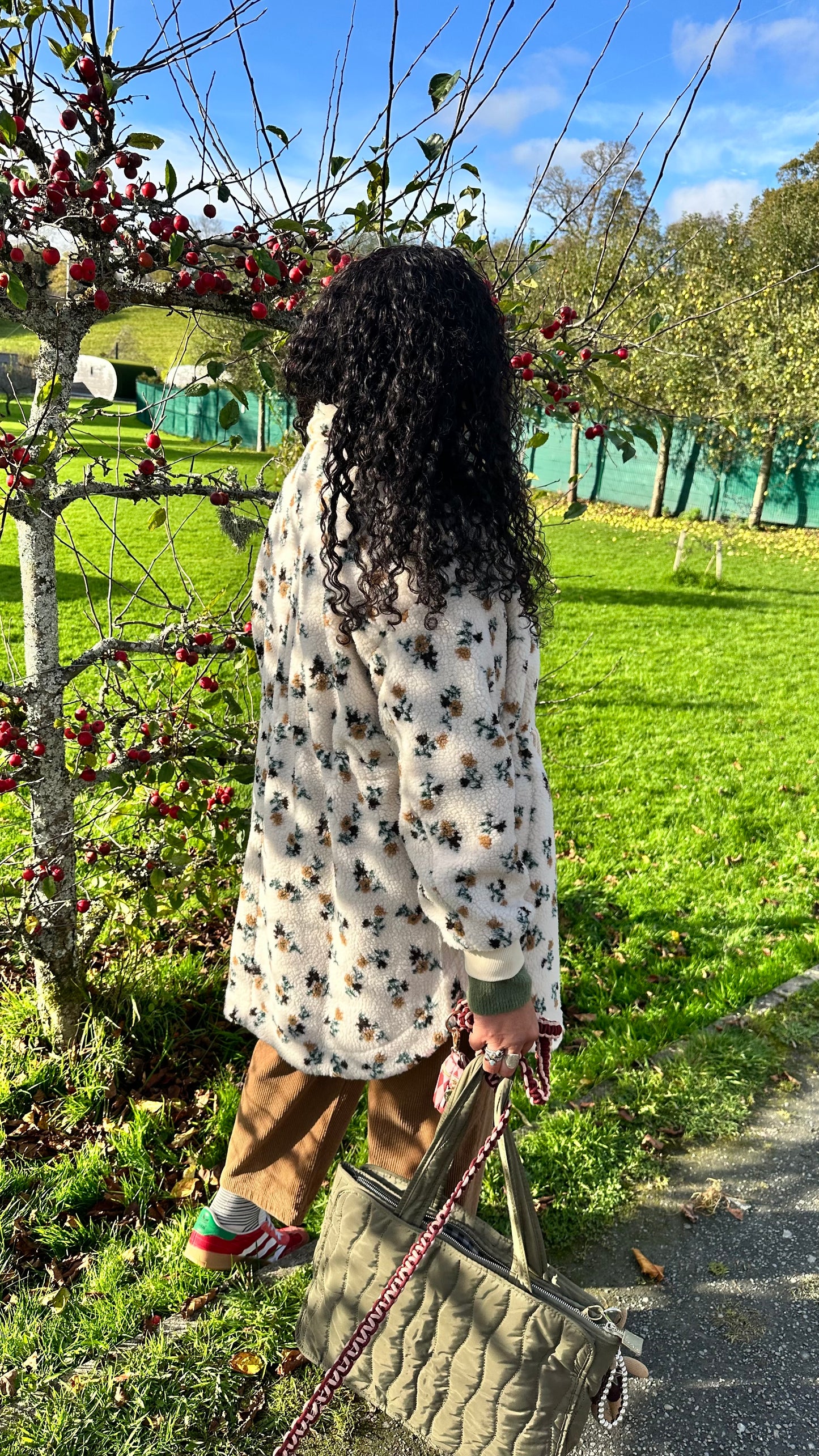 KENDAL TEDDY PARKA FLORAL & CREAM *New