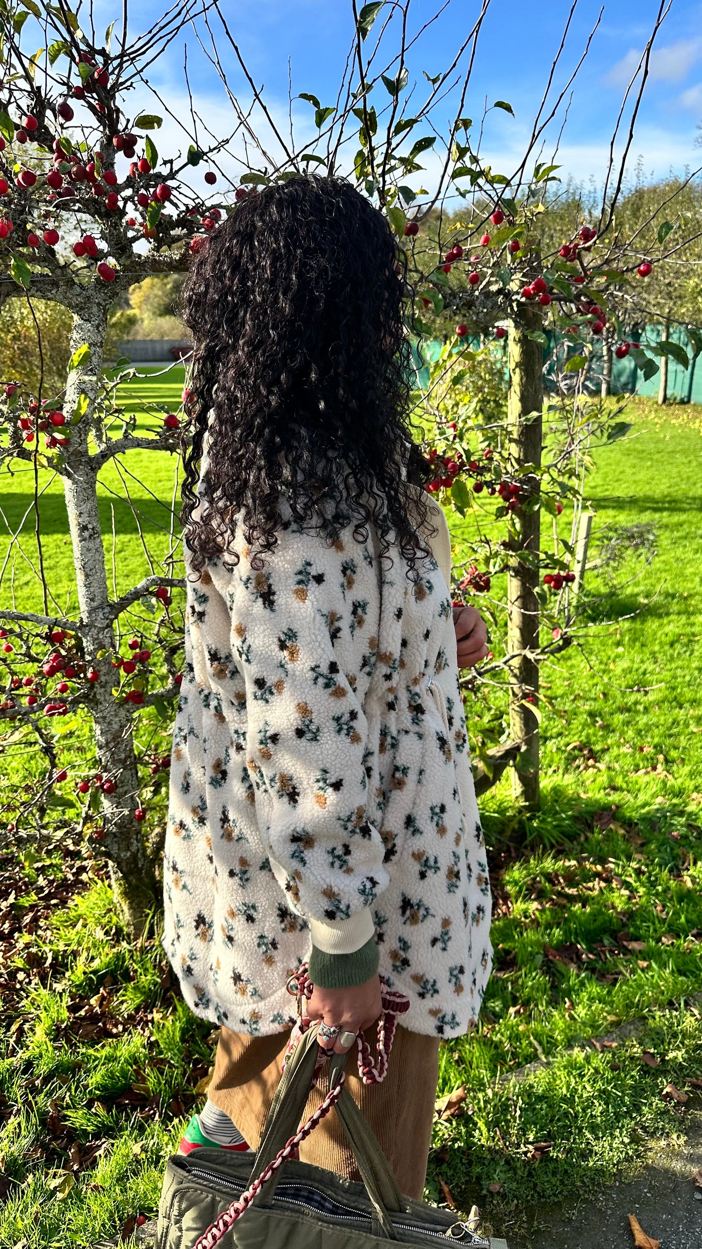 KENDAL TEDDY PARKA FLORAL & CREAM *New