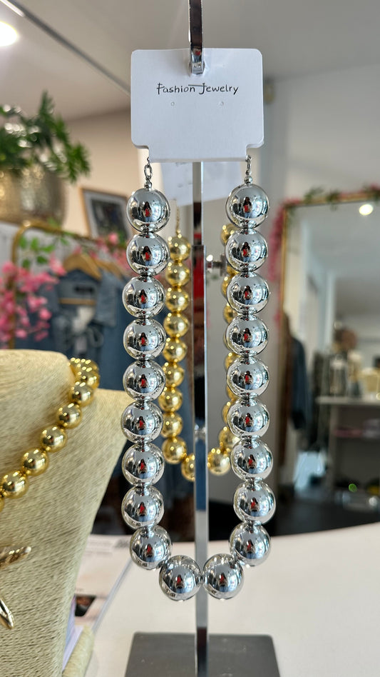 SPHERE NECKLACE SILVER *New